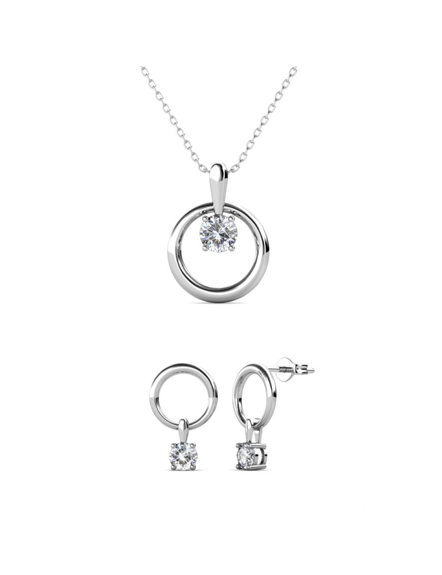 Thumbnail - Octavia Set - Silber und Kristall