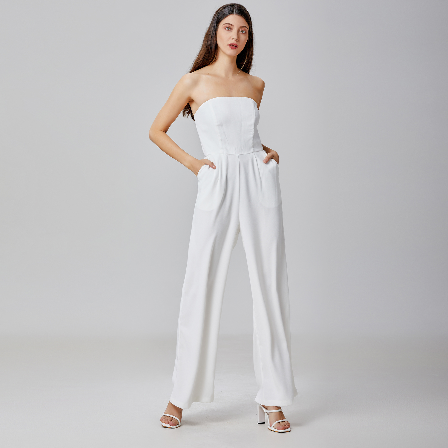 Minimalistische Bustier Jumpsuit-image