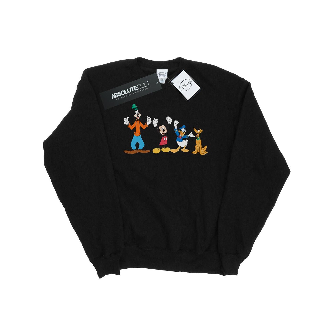 Thumbnail - Disney Herren Mickey Mouse Friends Sweatshirt (Schwarz)