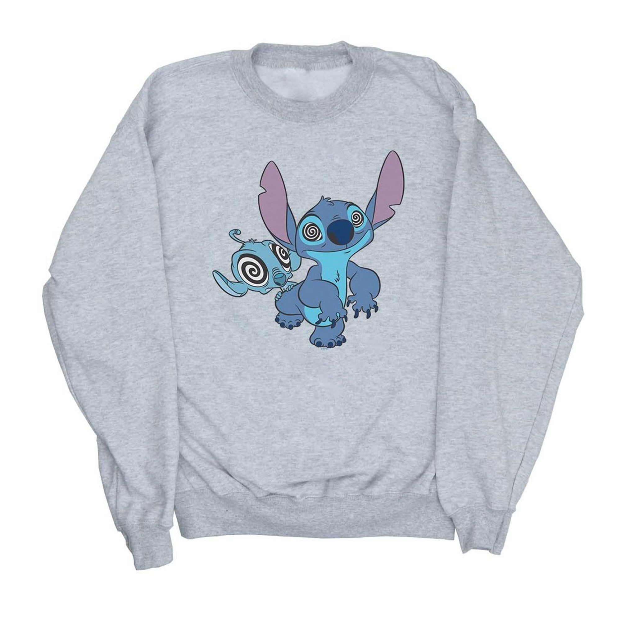 Thumbnail - Disney - "Lilo And Stitch Hypnotized" Sweatshirt für Mädchen (Grau)
