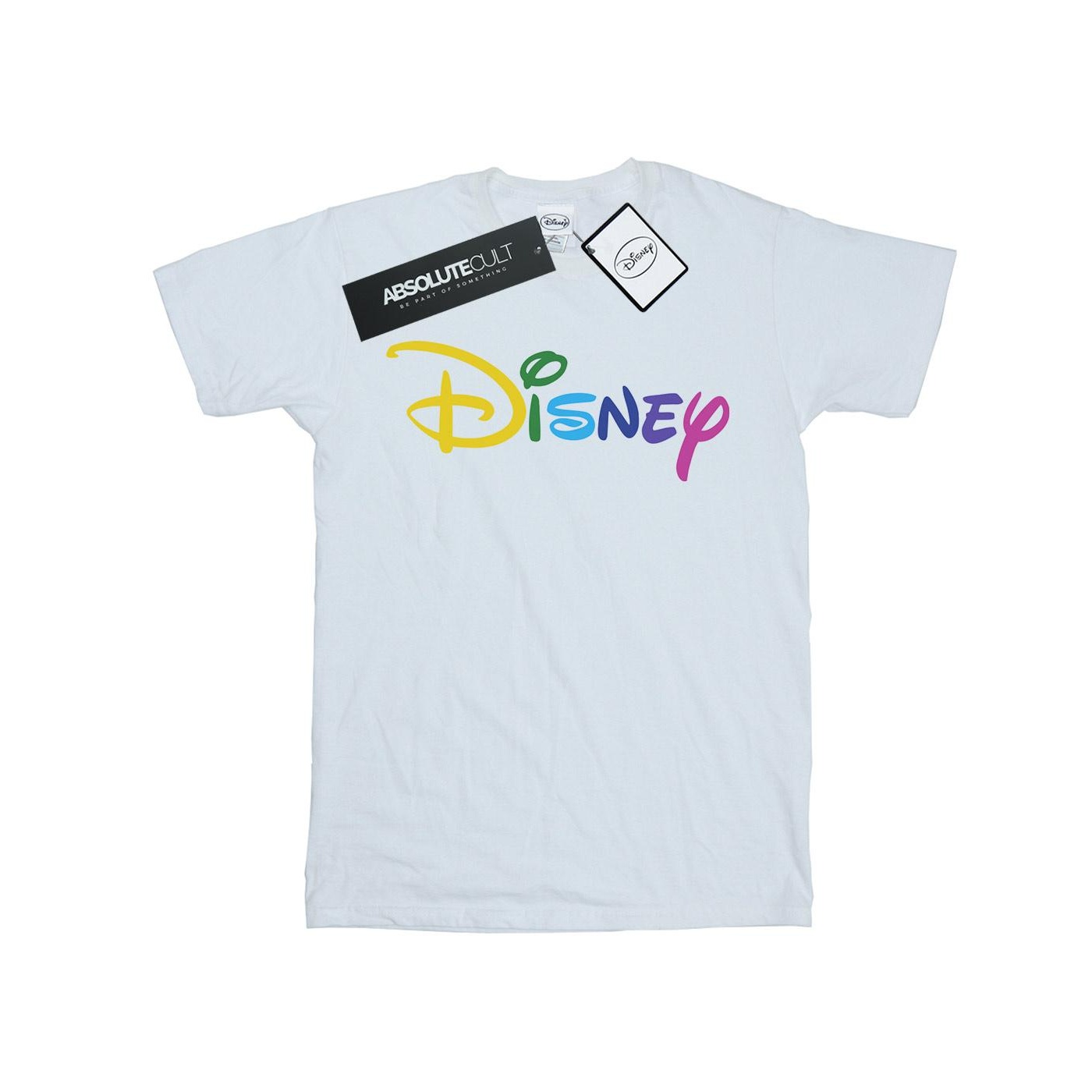 Thumbnail - Disney - "Colour Logo" T-Shirt für Damen (Weiß)