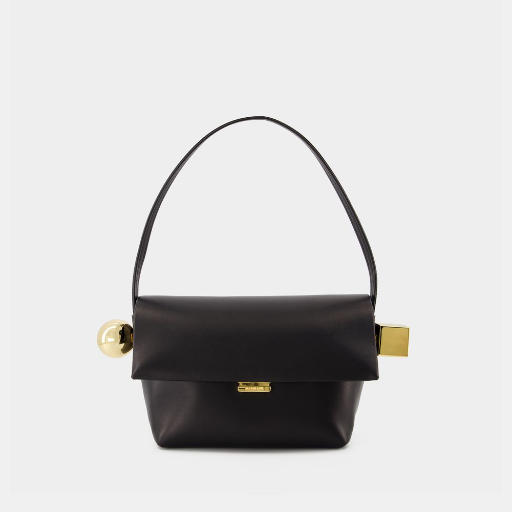 Jacquemus Le Rond Carre handtas -  - Leer - Zwart