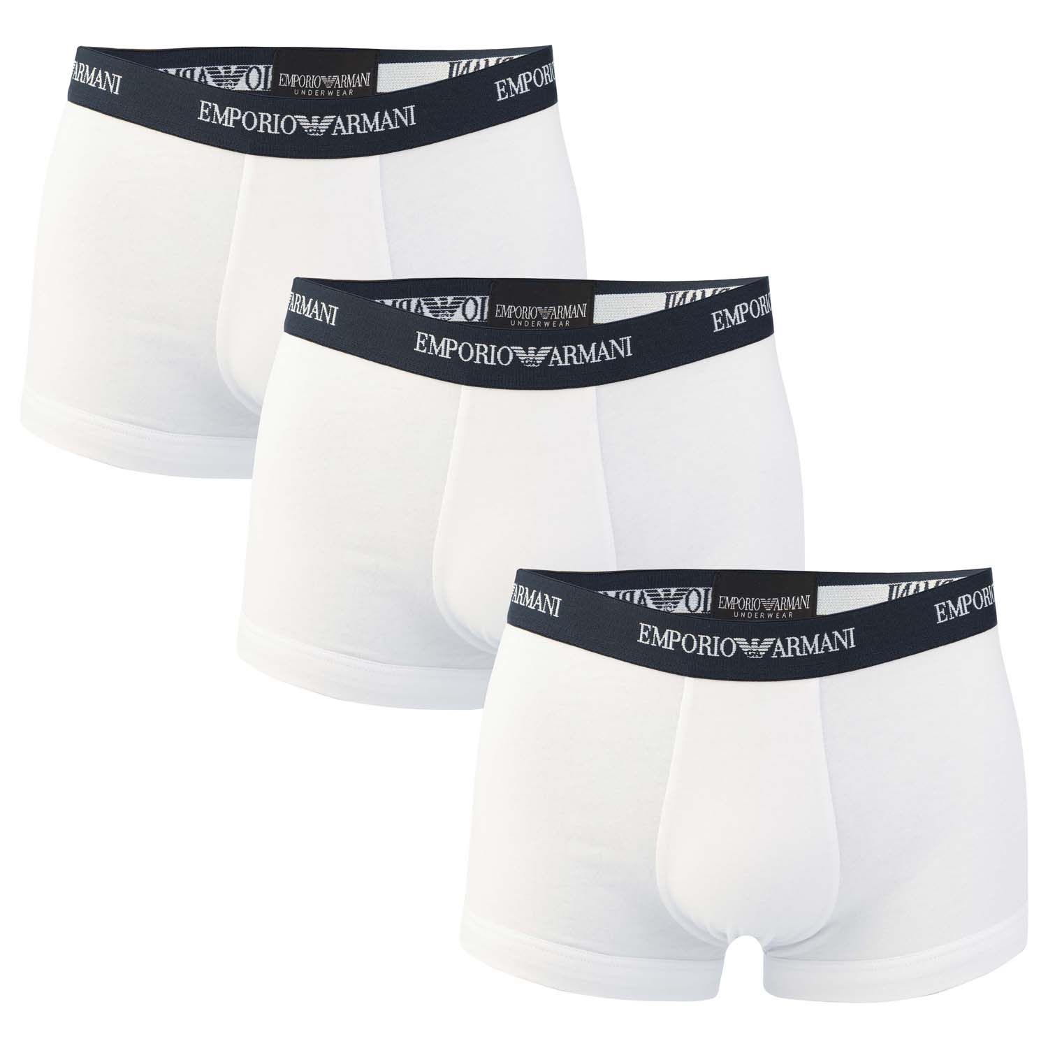 Thumbnail - Armani 3er-Pack Herren Core Logo Boxer Briefs in Weiß