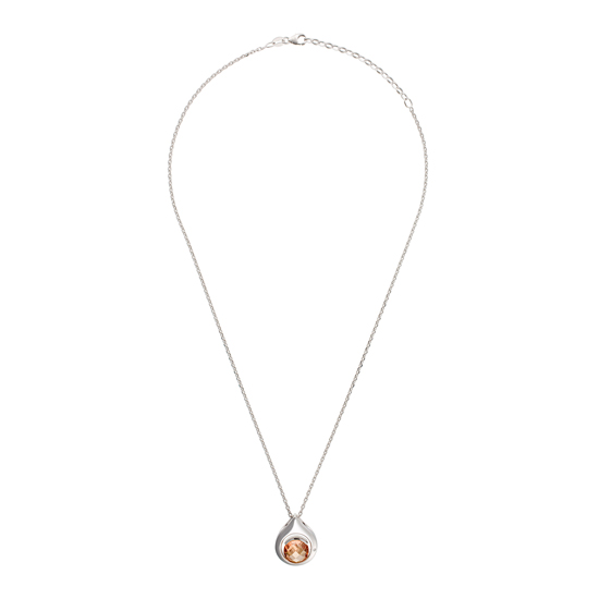 Thumbnail - Orphelia Damen-Anhänger Sterling-Silber 925 mit Kette – Silber ZH-4626