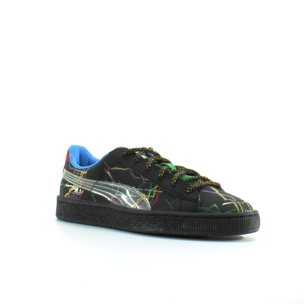 Puma Basket x Dee & Ricky Svart Läder Herrar Snörning Träningsskor 361498 01 – bild 2