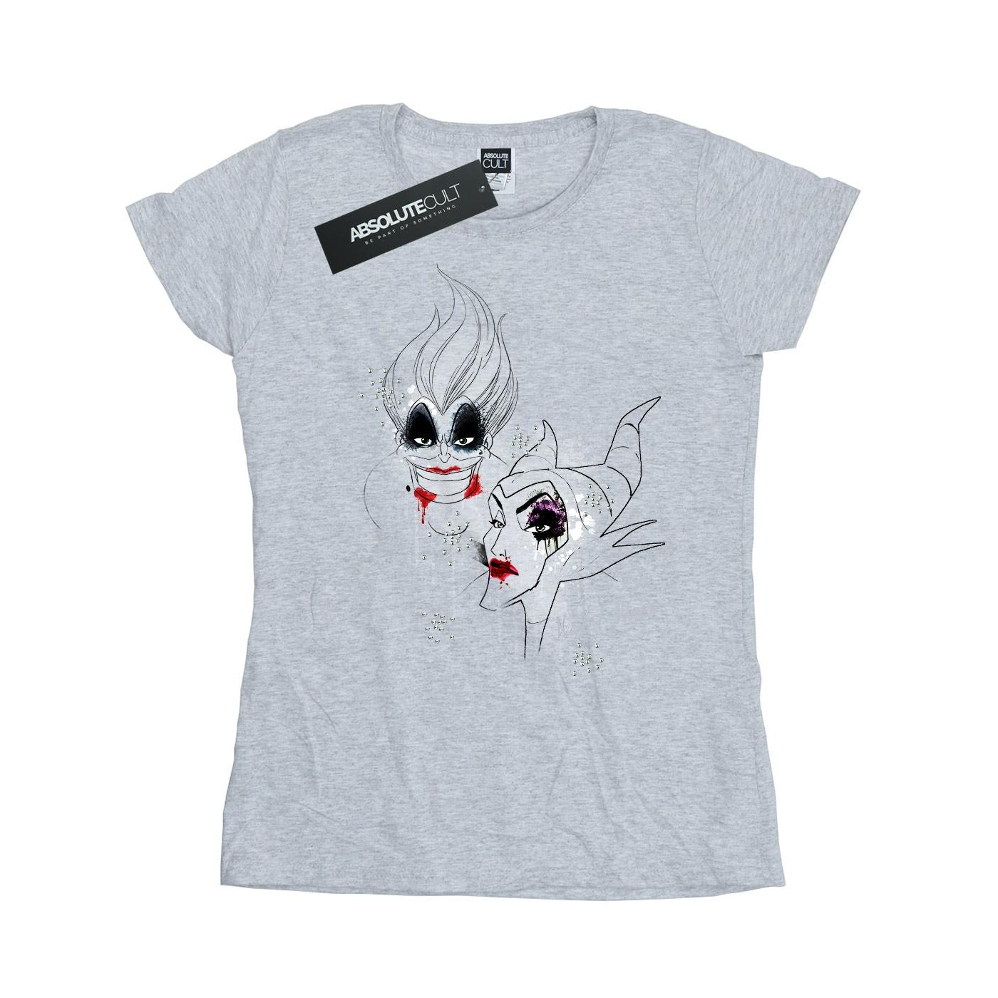 Thumbnail - Disney - "Wicked" T-Shirt für Damen (Grau)