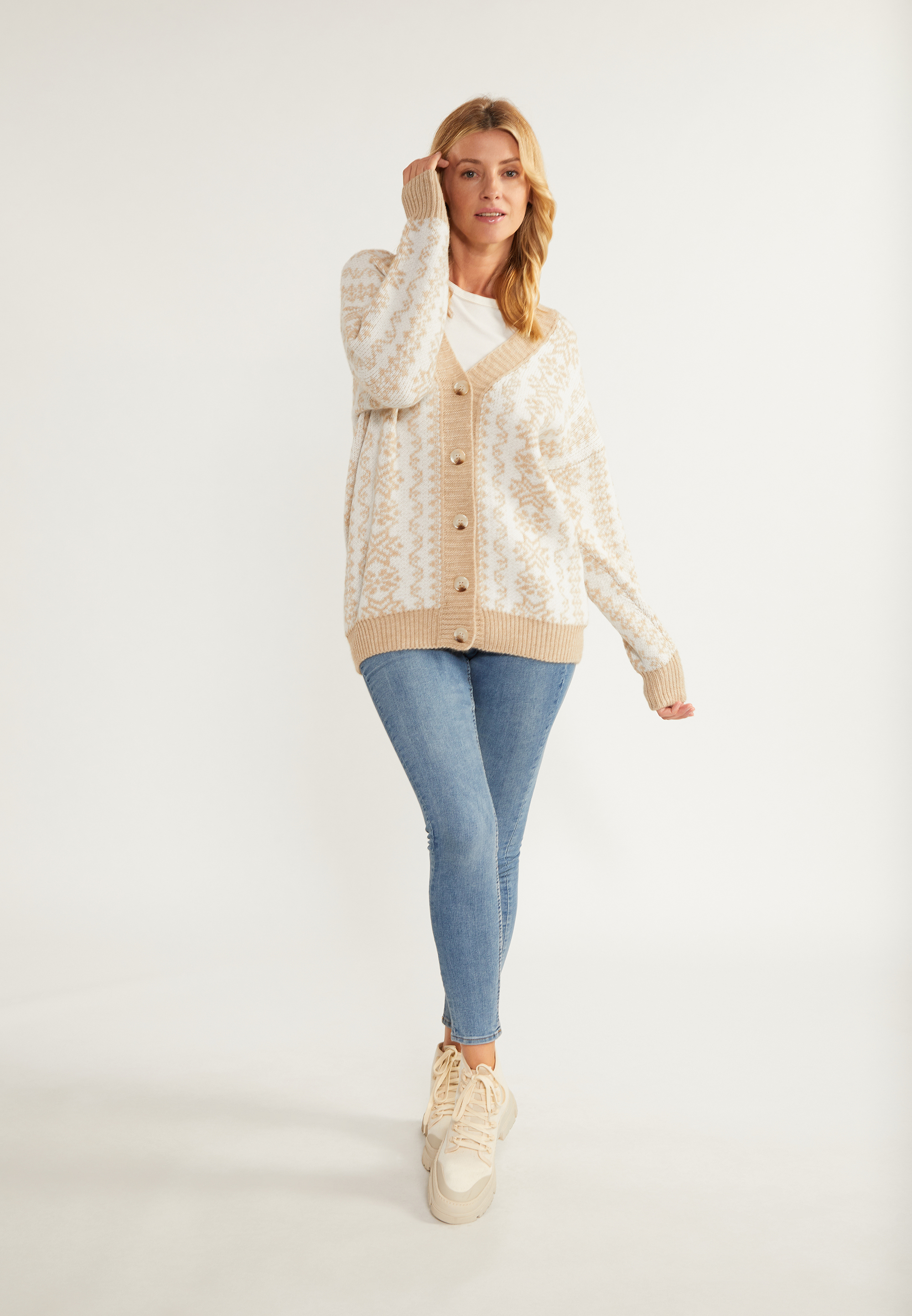 usha BLUE LABEL oversized vest lynnea