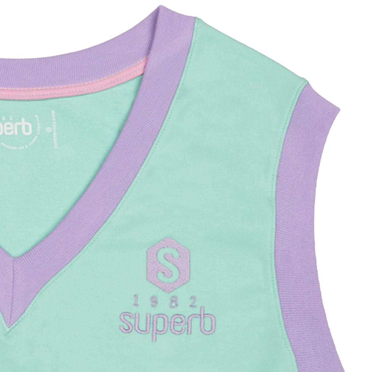 Superb Be Happy RSC-S2101 Ärmlös topp med V-ringning för kvinnor dam – bild 2