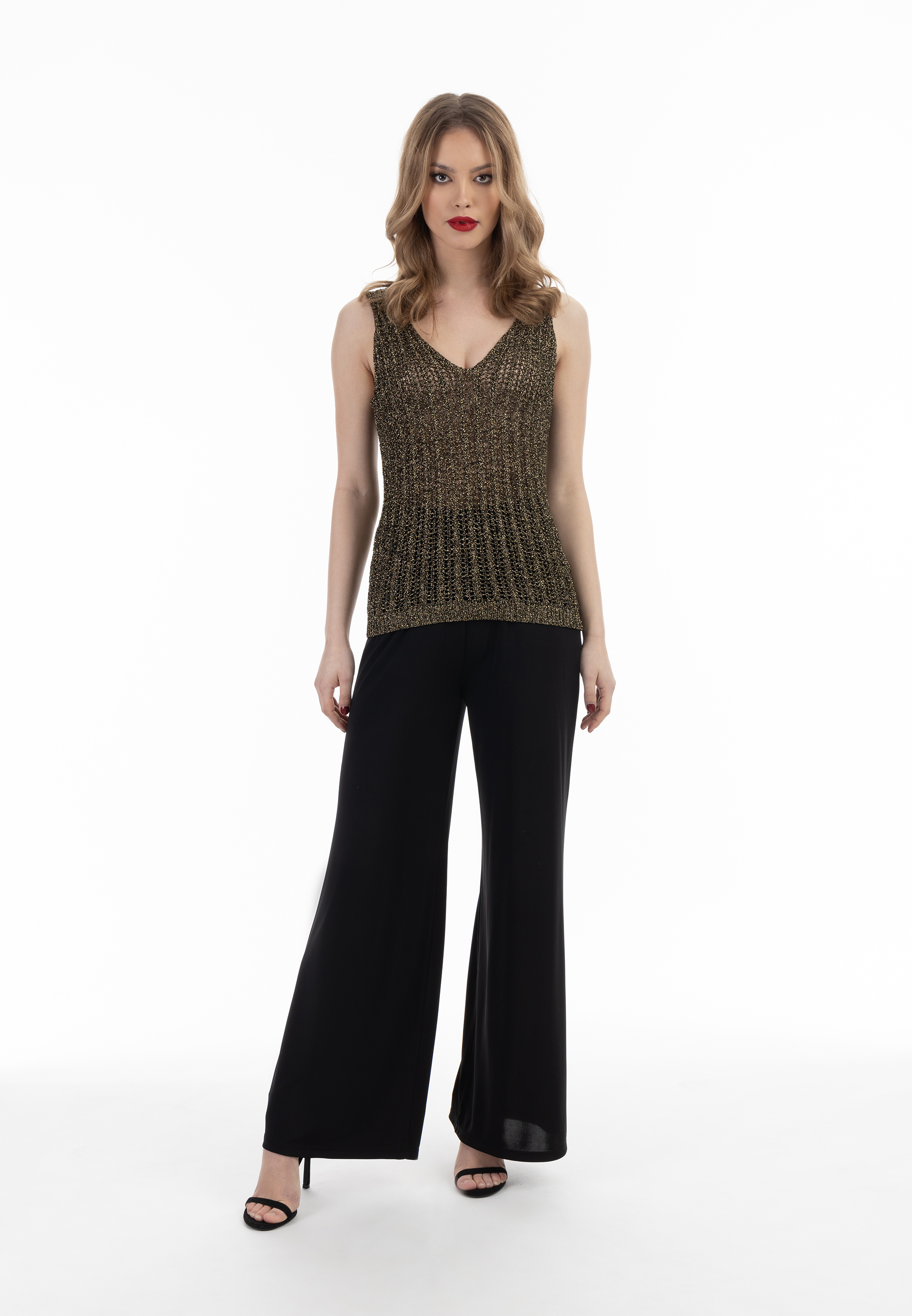 Thumbnail - faina Top en tricot avec fil à effet