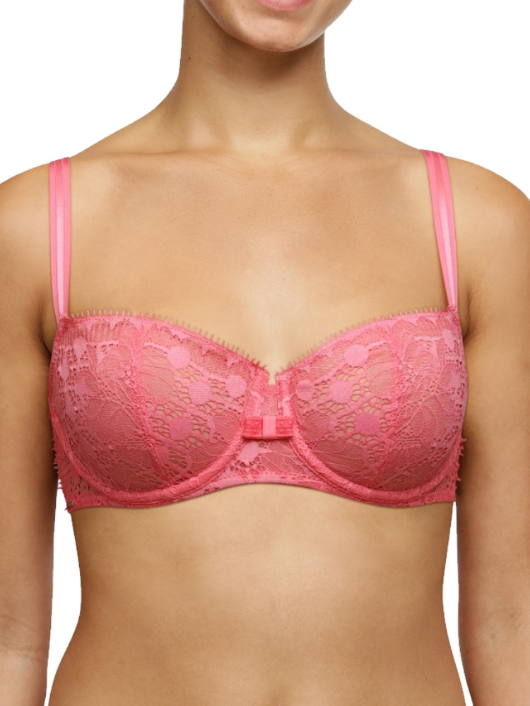 Chantelle Womens Day To Night Half Cup Bra - Pink Nylon - Size 34C