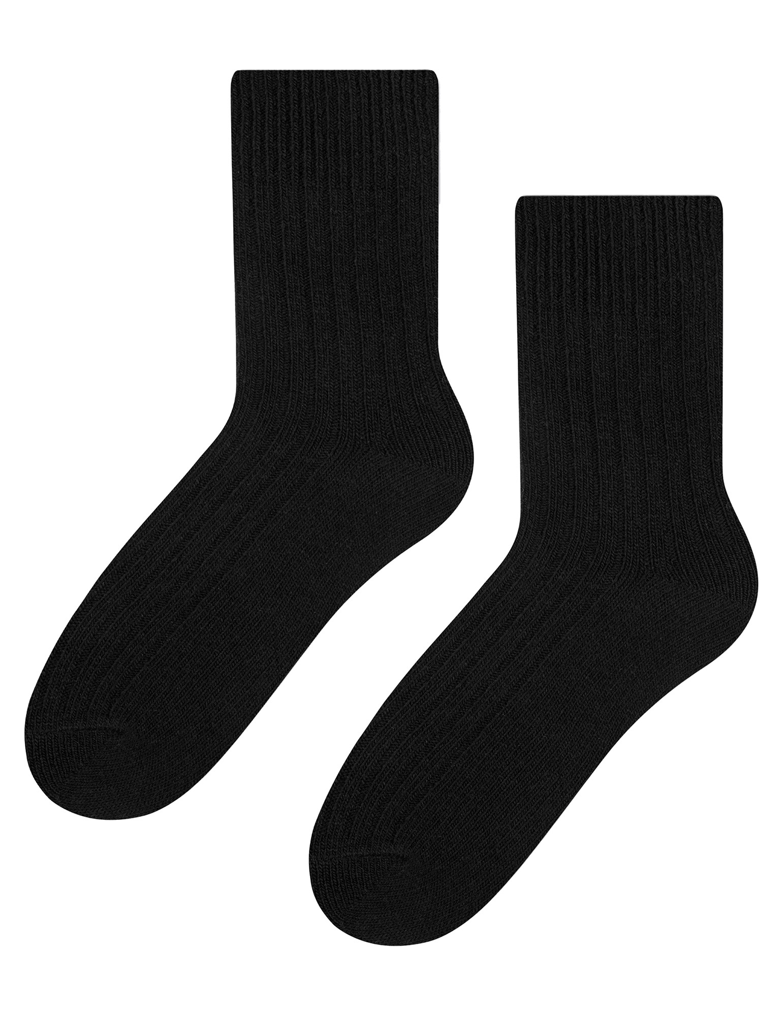 Thumbnail - Womens Wool Dress Socks | Steven | Atmungsaktive Warme Socken für Damen -Schwarz