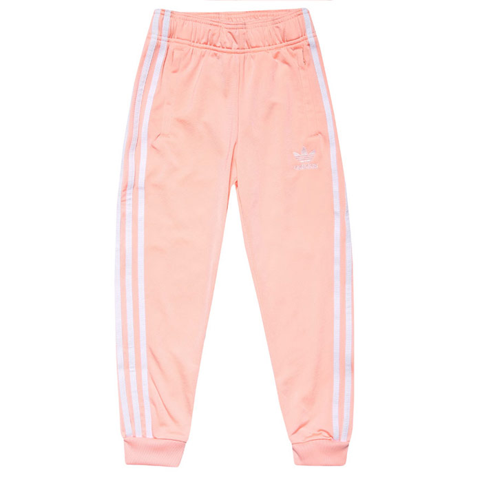 Girl's adidas Originals Junior SST Track Pants in Coral