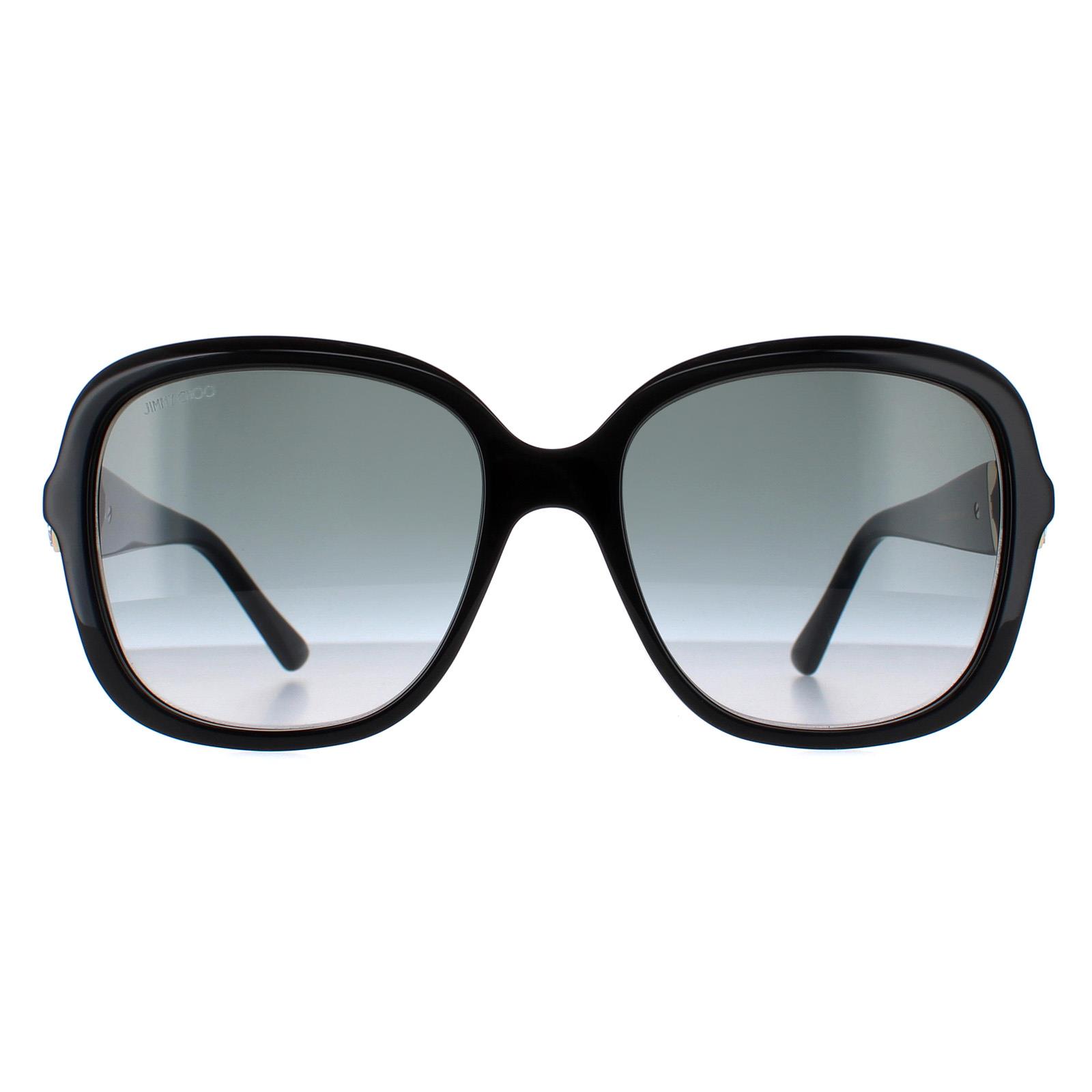 Thumbnail - Jimmy Choo Square Womens Schwarz Dunkelgrau Gradient SADIE/S