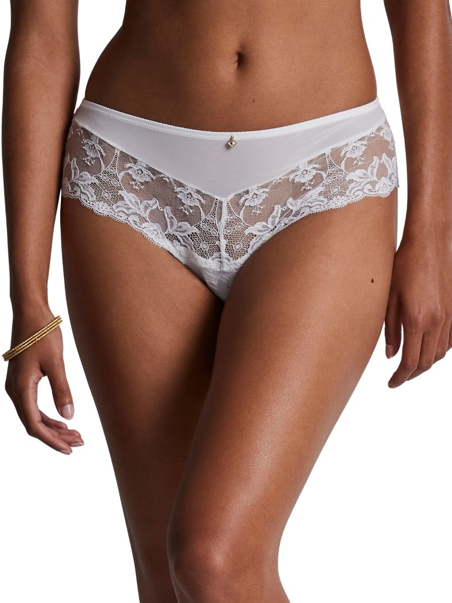 Aubade Womens Kiss Of Love Briefs St. Tropez Short - White Polyamide - Size Small