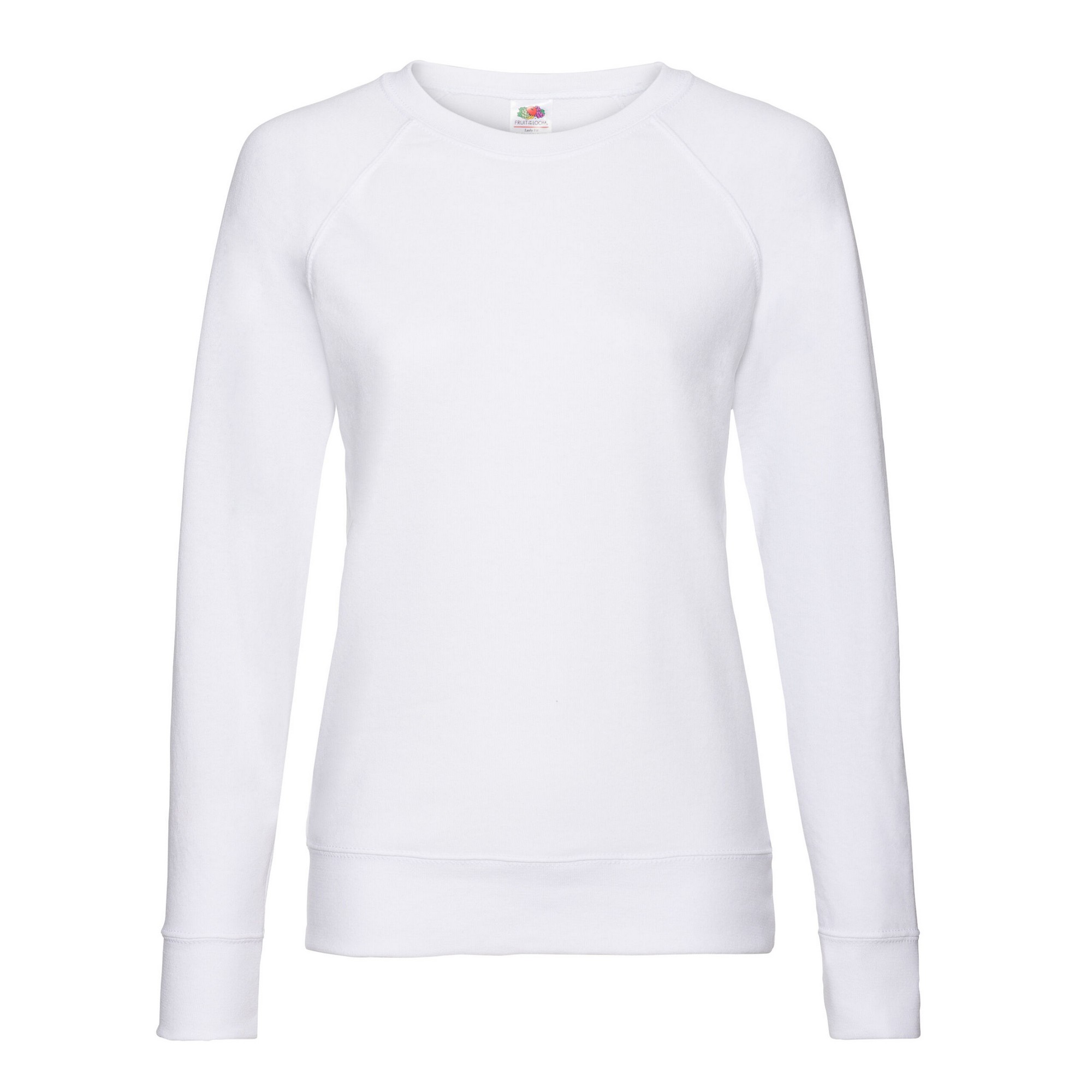 Thumbnail - Fruit of the Loom - Sweatshirt Leicht für Damen Raglanärmel (Weiß)