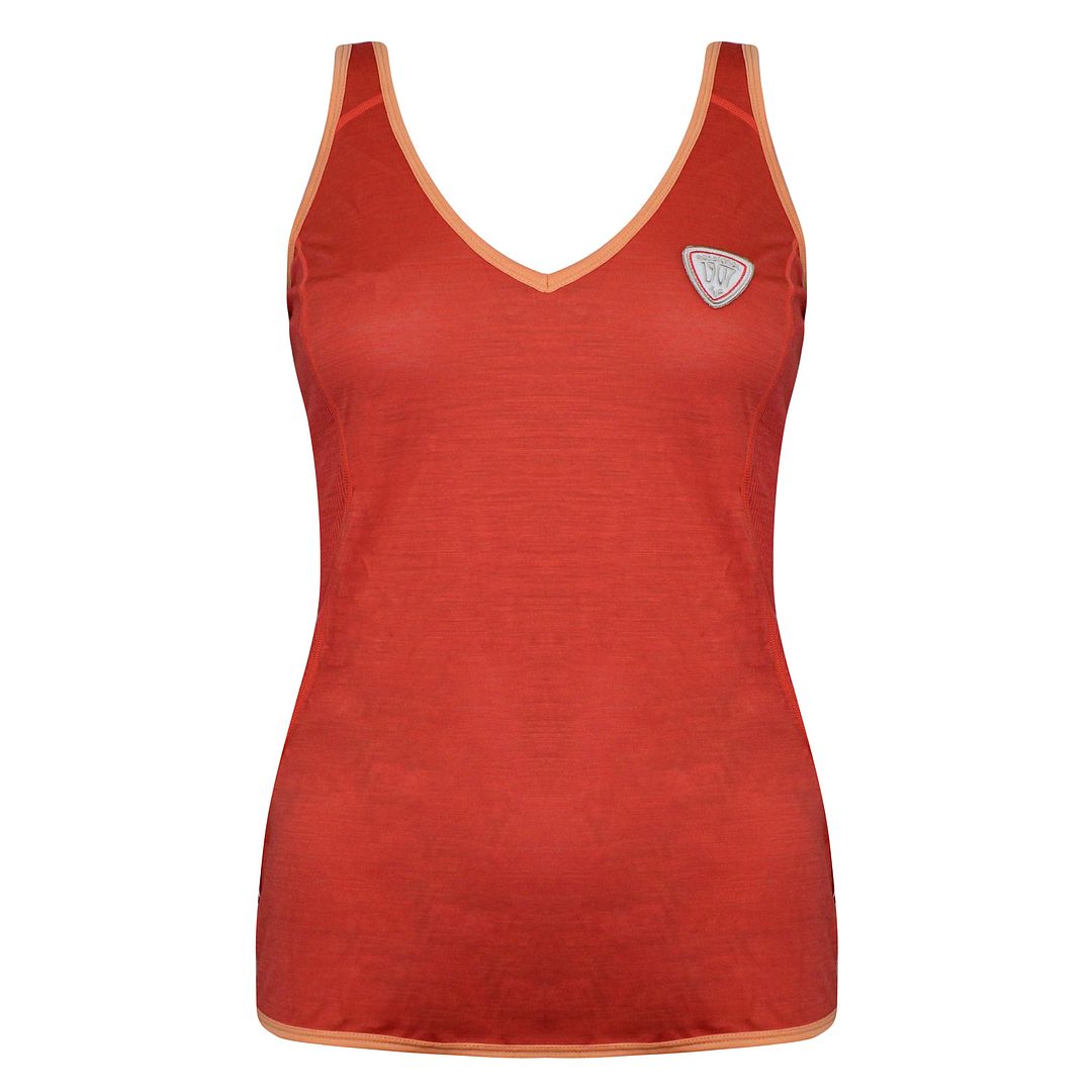 Thumbnail - Rossignol Magic Womens Orange/Red Tank Top