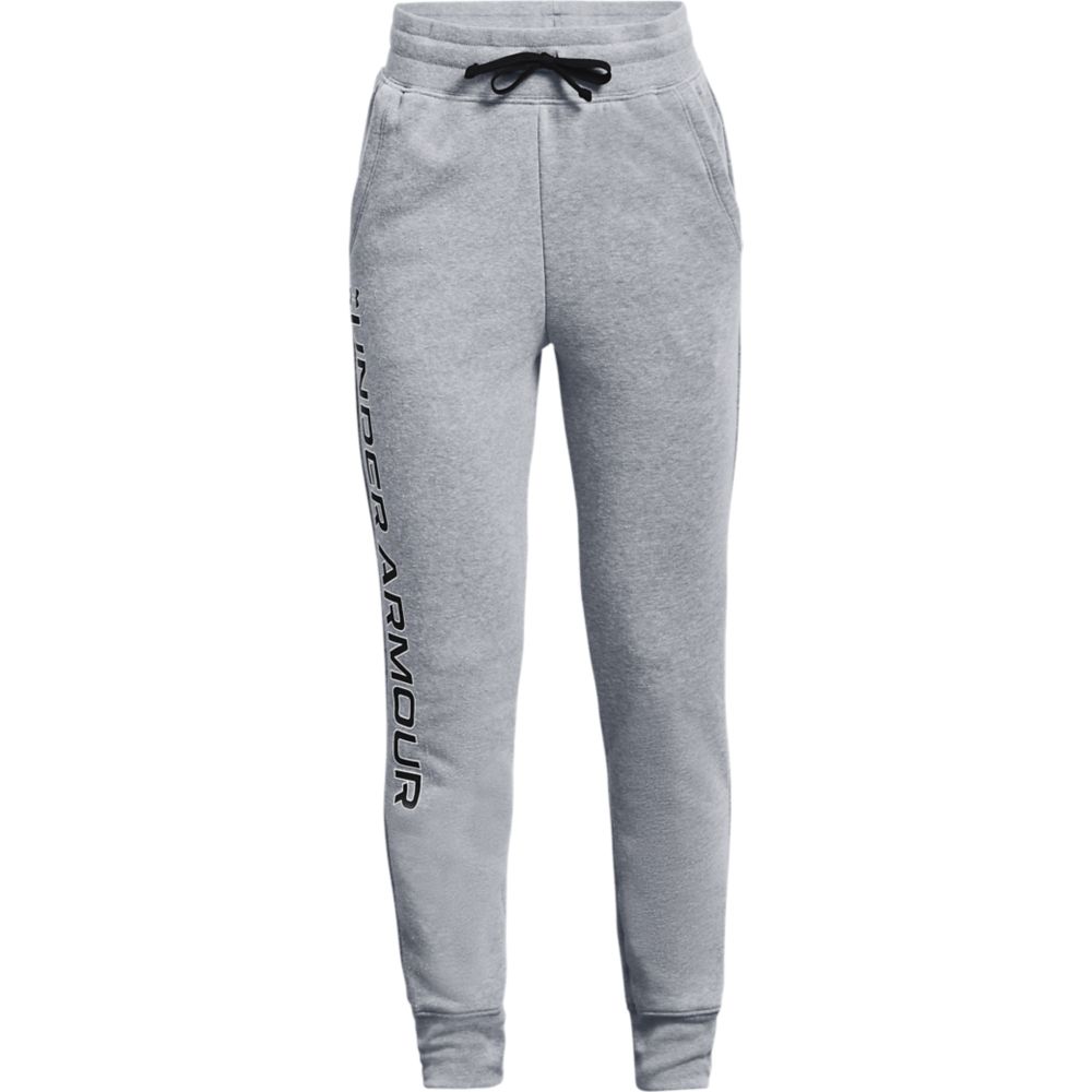 Boy's Under Armour RIVAL FLEECE JOG PANTS in Grey