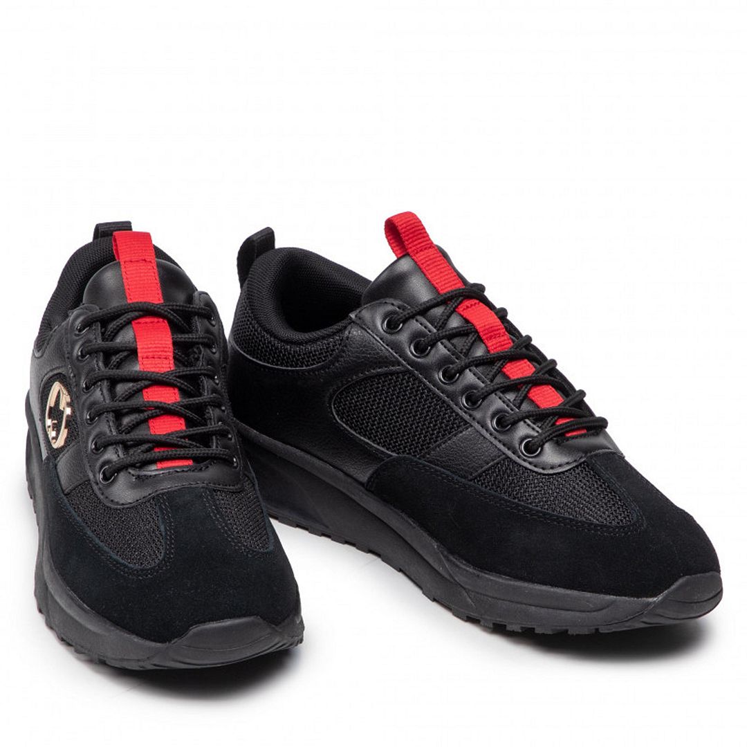 Criminal Damage Force Mens Black Trainers låga sneakers herr – bild 2