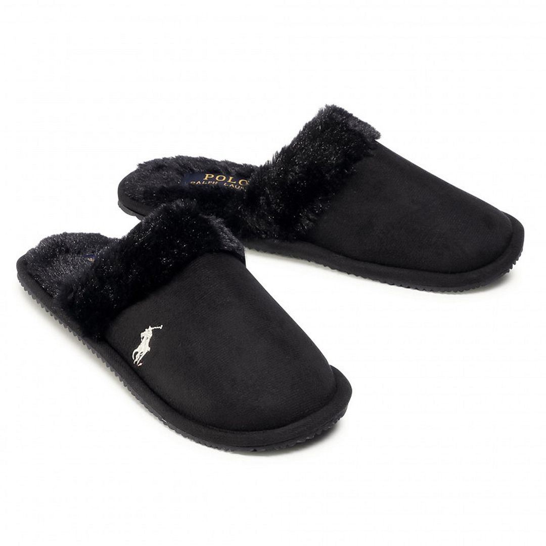 Ralph Lauren Summit Scuff II Svart Dam Tofflor – bild 2