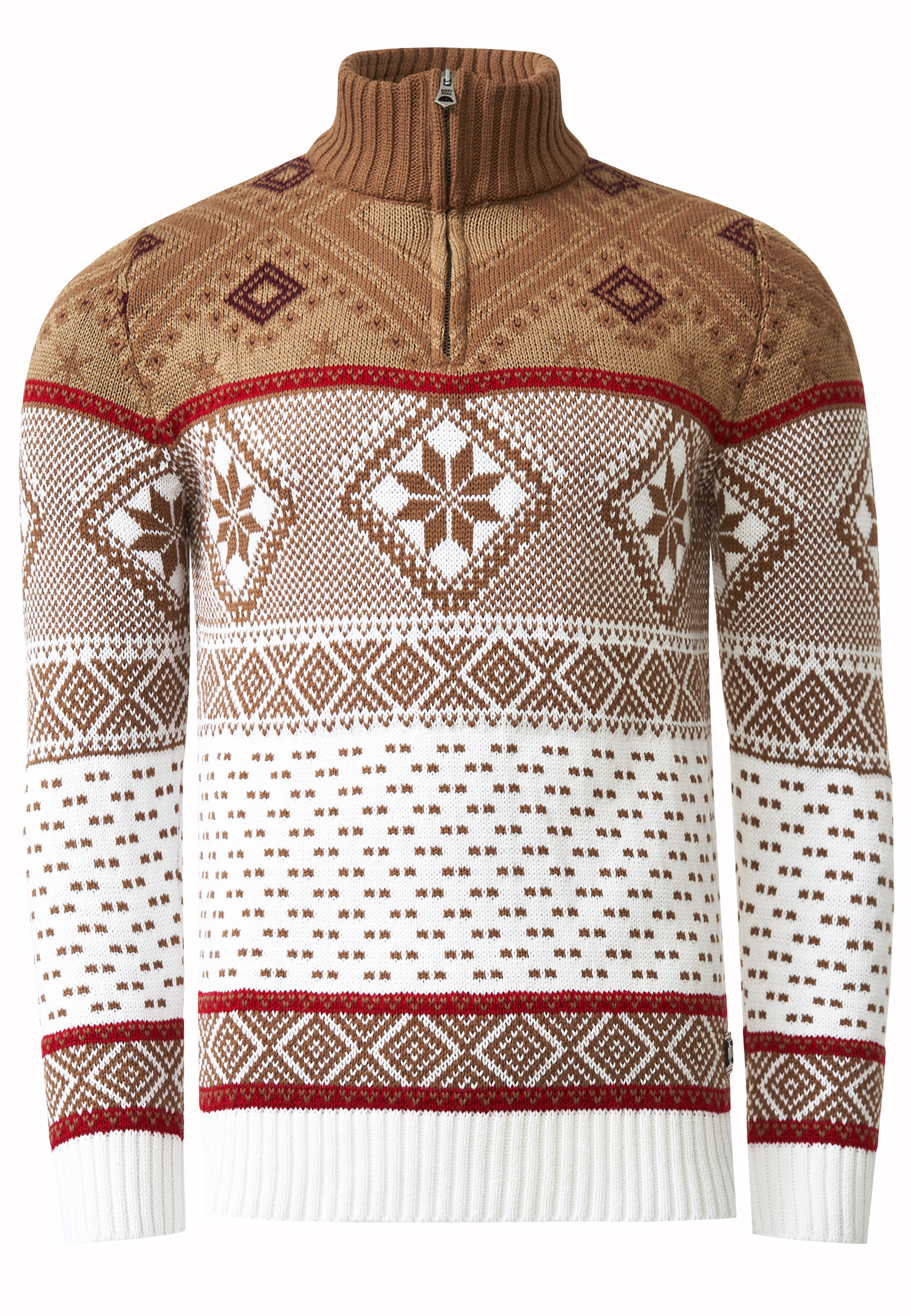 Thumbnail - Rusty Neal Norwegischer Pullover Beige