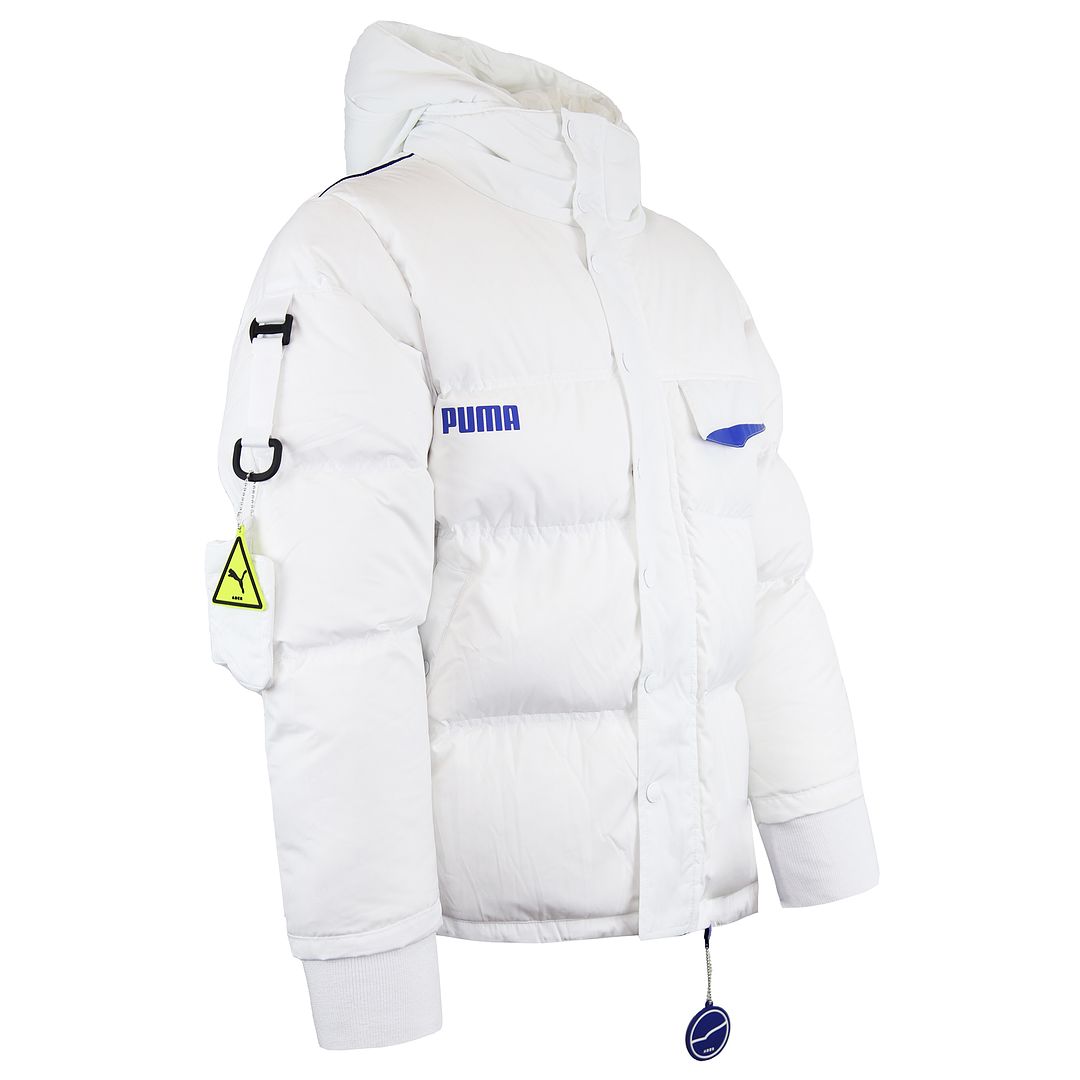 Puma x Ader Error Långärmad Zip Up Vit Herr Down Puffer Coat dunjackor – bild 2