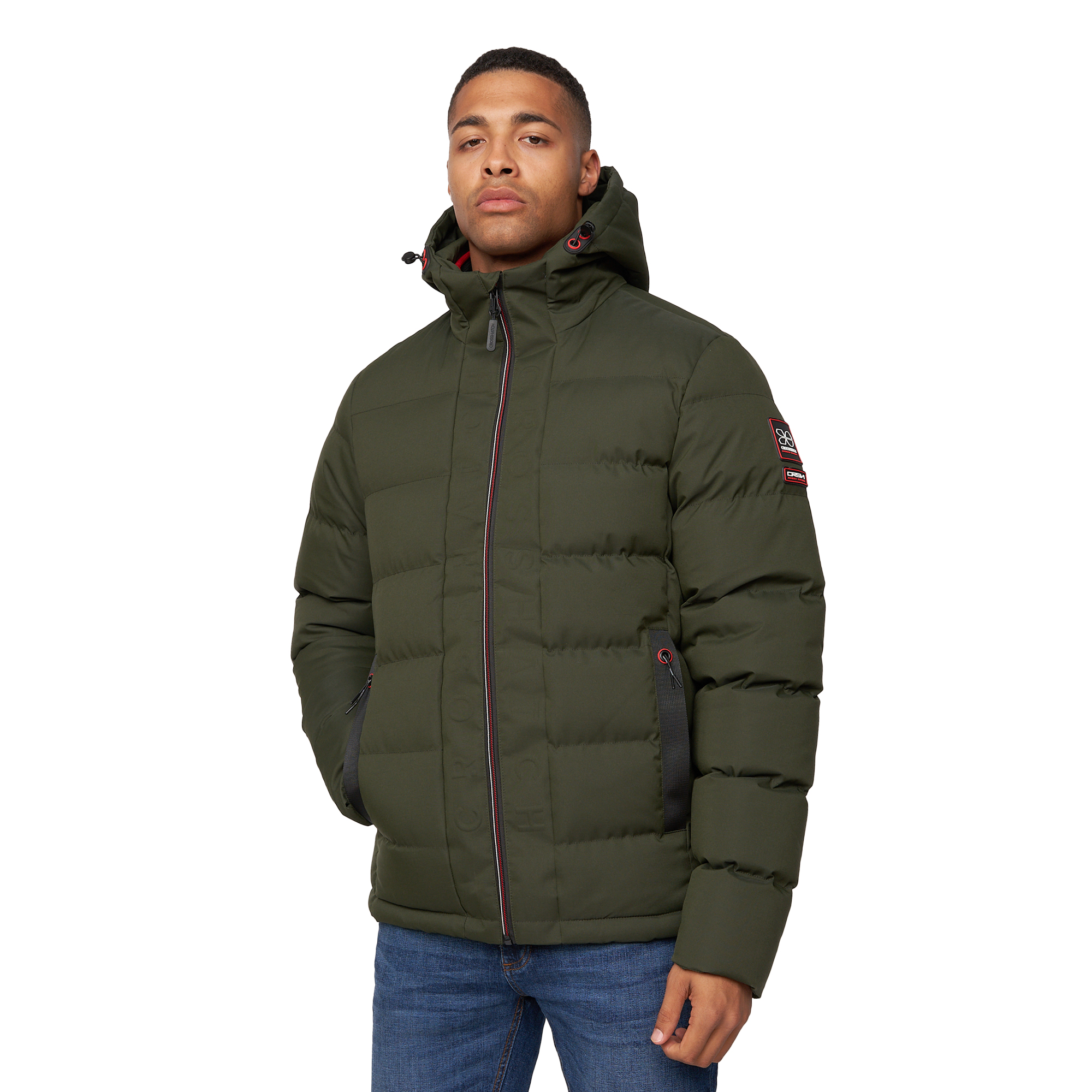 Thumbnail - Crosshatch - "Kampnew" Jacke für Herren (Dunkel-Olive)
