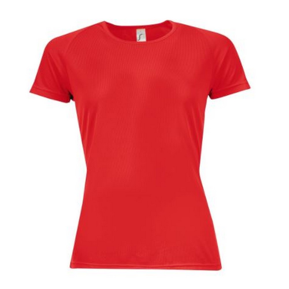 Thumbnail - SOLS Damen/Damen Sportliches T-Shirt mit kurzen Ärmeln (Rot)