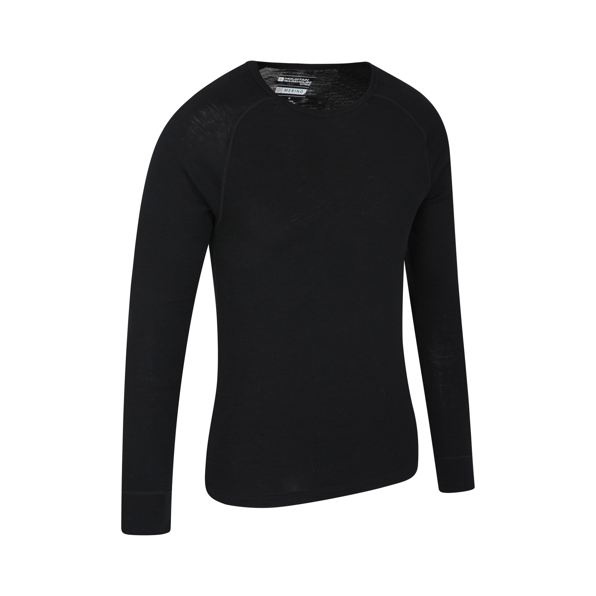 Mountain Warehou Mens Merino Wool Base Layer Top (Förpackning med 2) (Svart) t-shirts herr – bild 2
