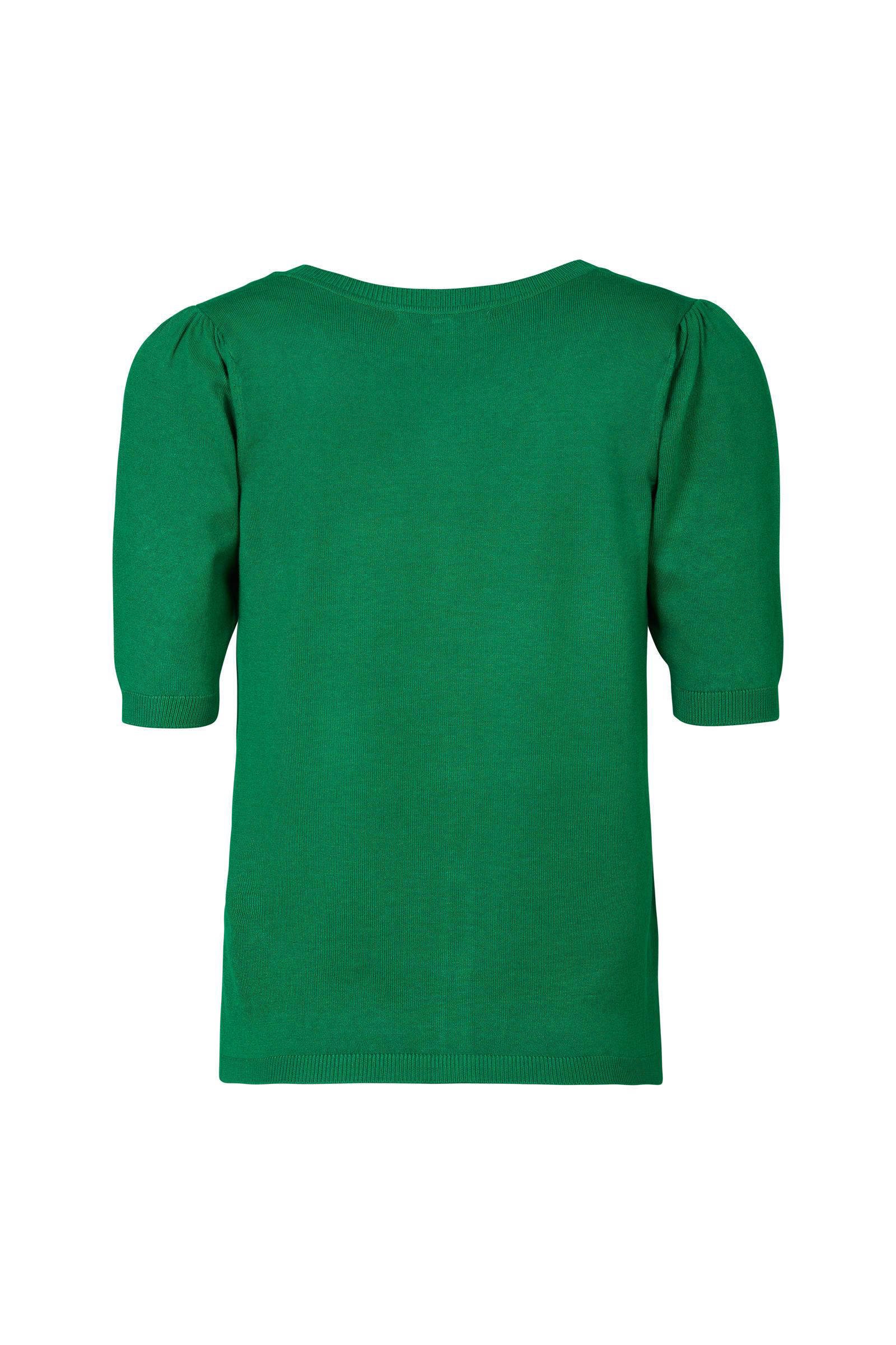 Miss Etam fijngebreid vest Eline groen