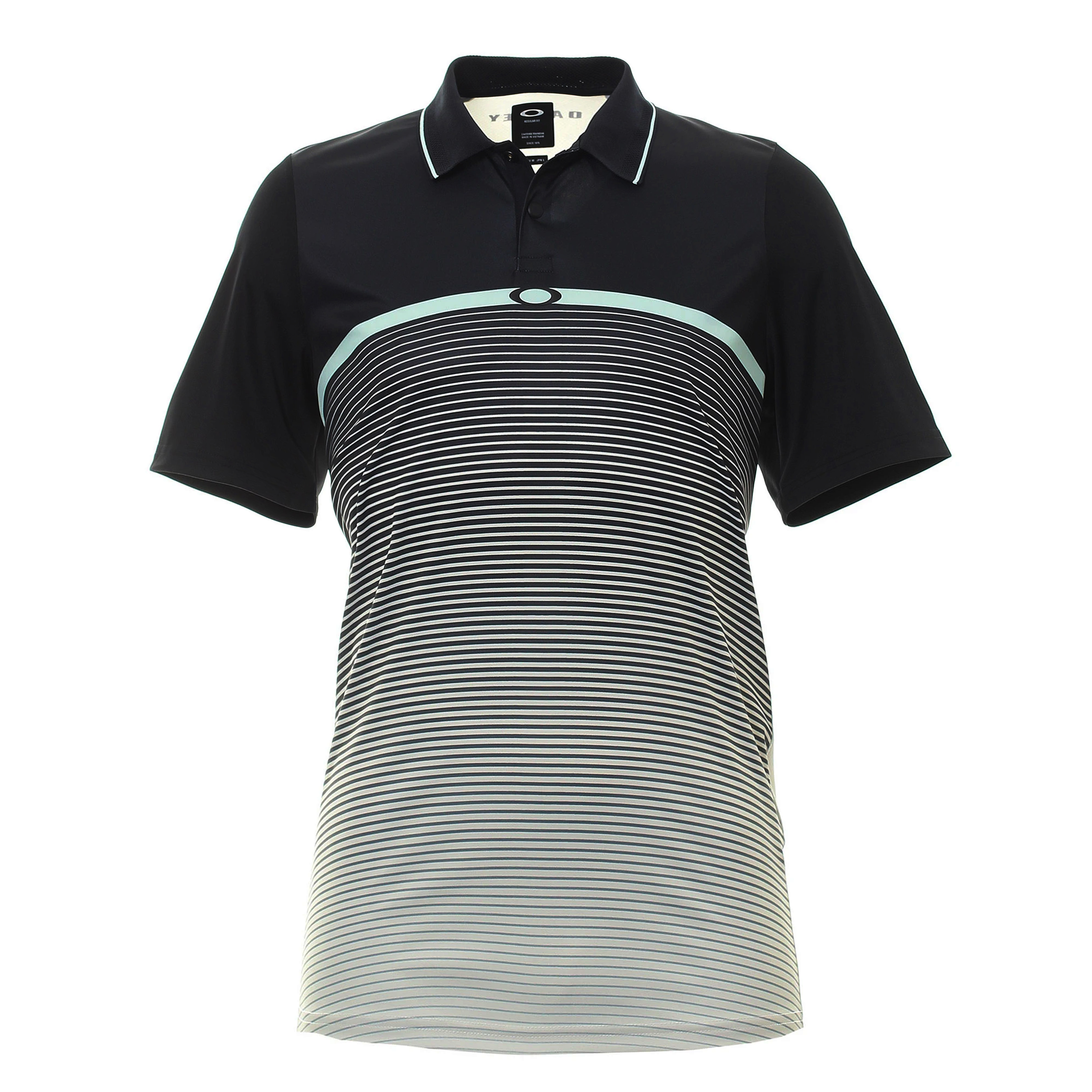 Thumbnail - Oakley Black Stripe Ellipse Golf Poloshirt - Herren