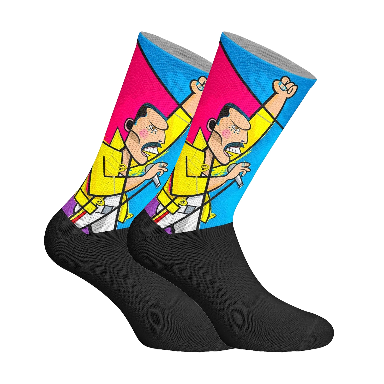 Unisex Elastiska tryckta långstrumpor