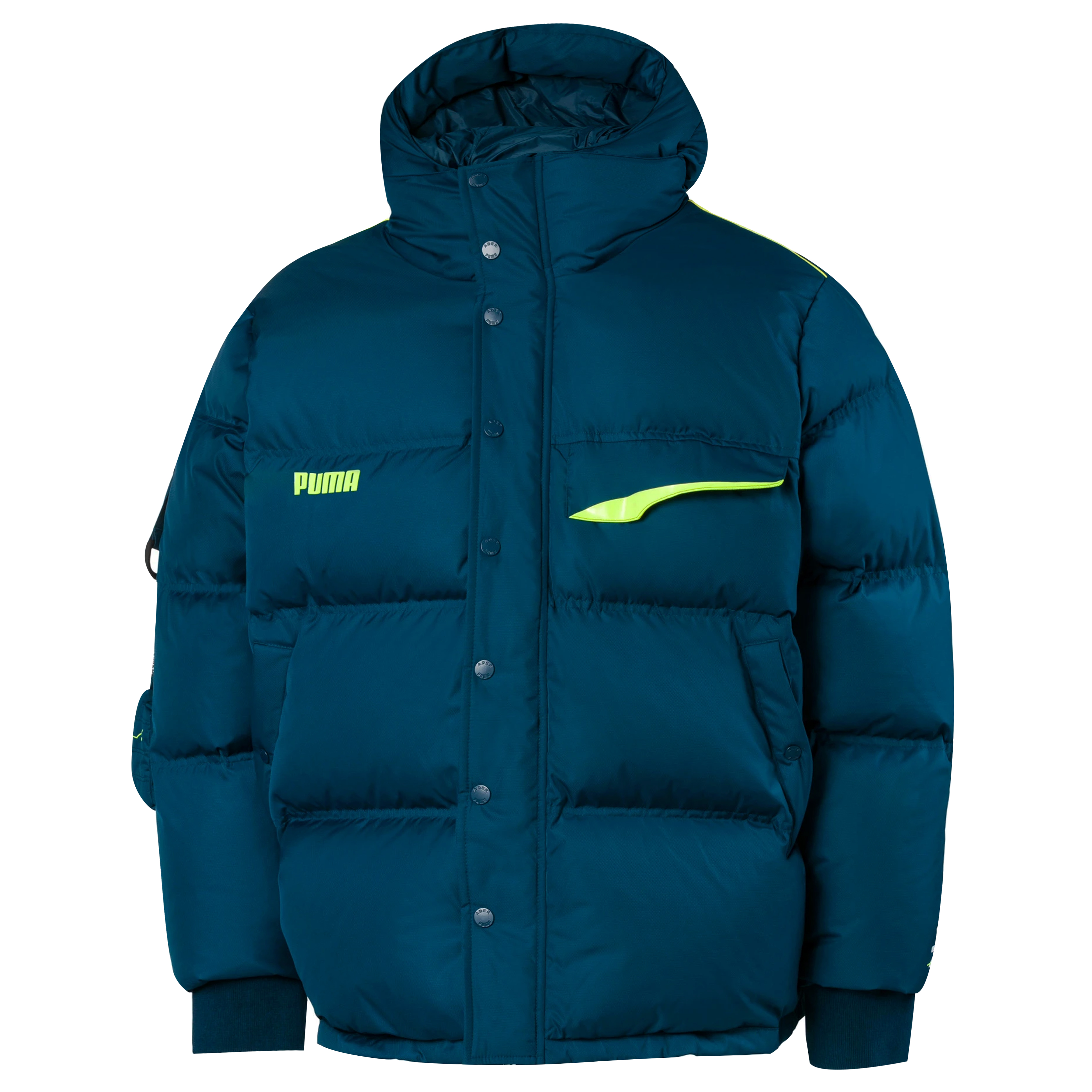 Thumbnail - Puma x Ader Fehler Down Pufferjacke mit Kapuzenmantel Blau - Herren