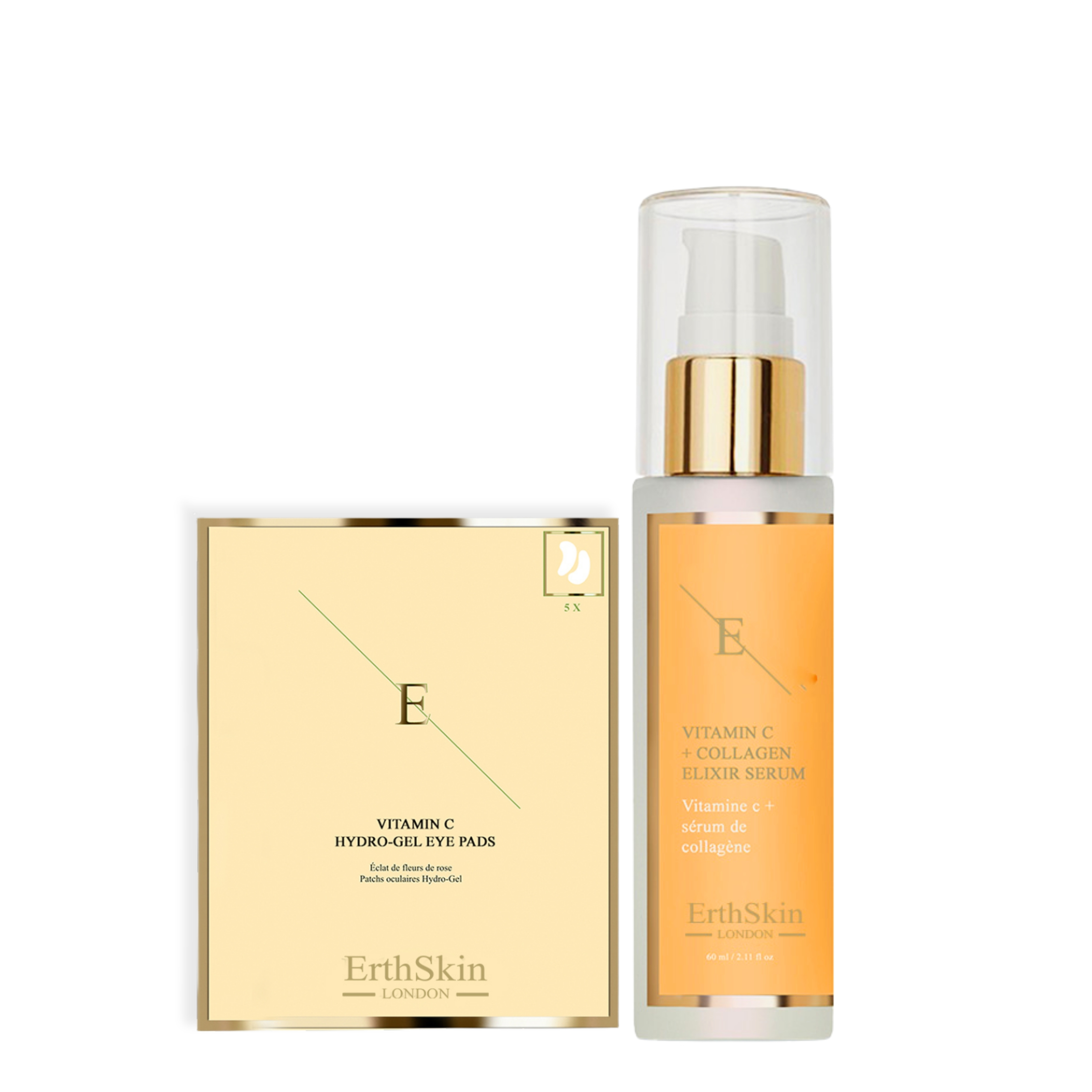 Thumbnail - Vitamin C + Collagen Elixier Serum 60ml + Vitamin C Hydro Yellow Eye Pads x 5