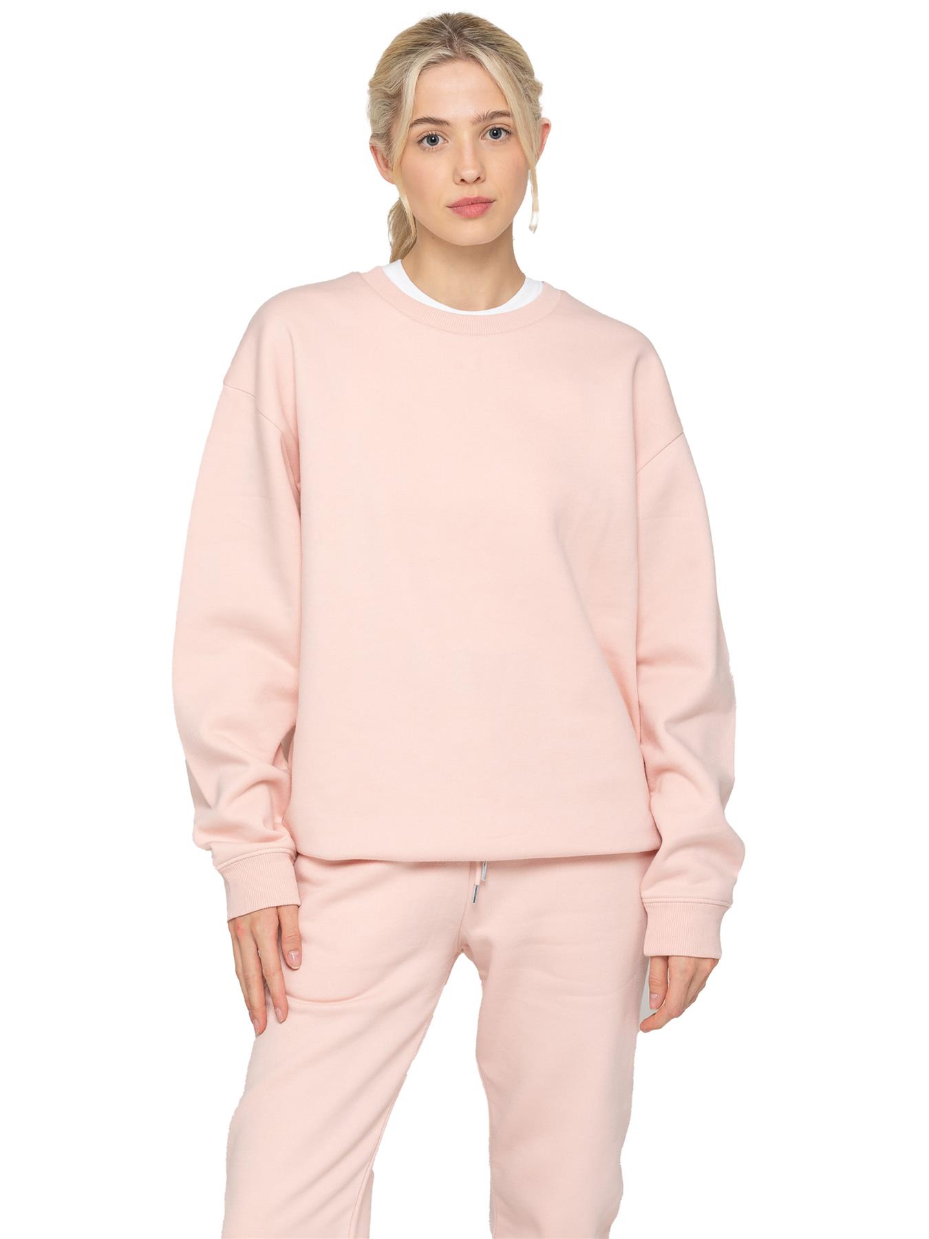 Thumbnail - Enzo Womens Oversized Sweatshirt - Pfirsich