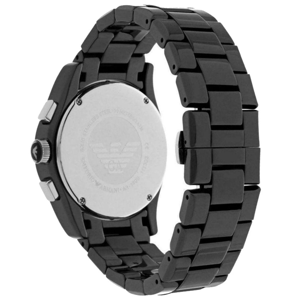 Emporio Armani AR1401 Chronograph Ceramica Black herrklocka – bild 2