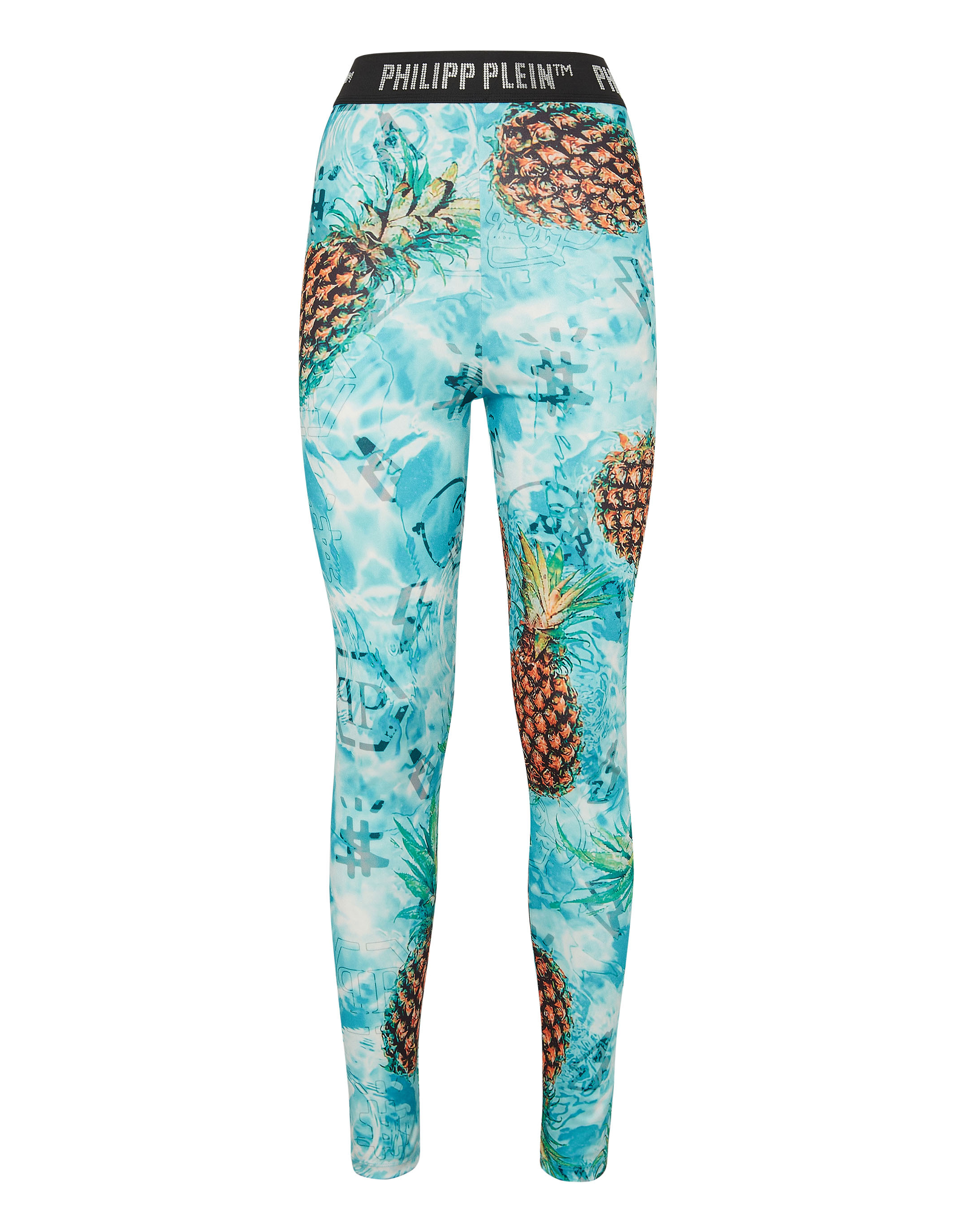 Philipp Plein Sportleggings Pineapple Skies dam – bild 2