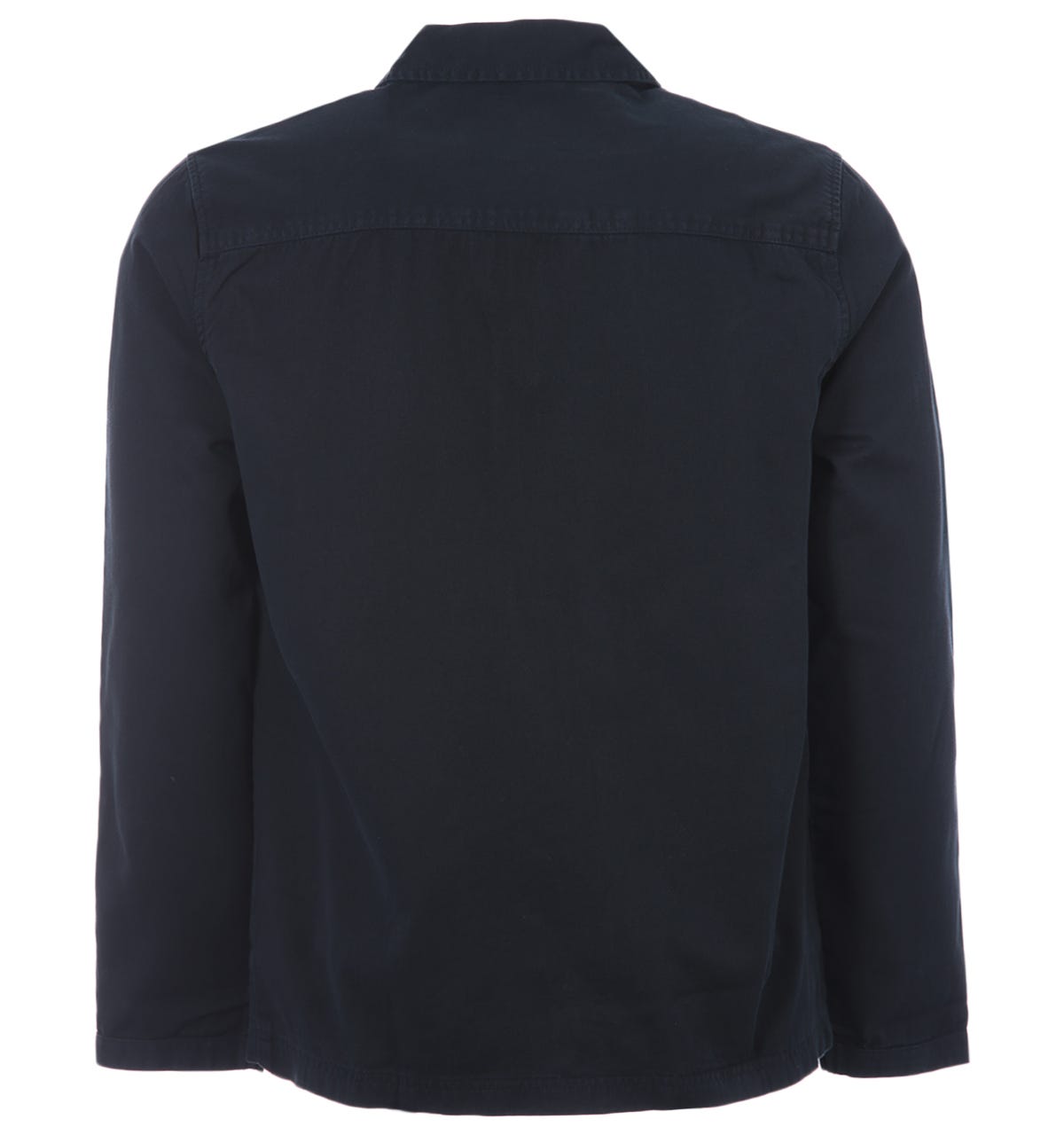 Washed Drill Marinblå Overshirt Jacka 2