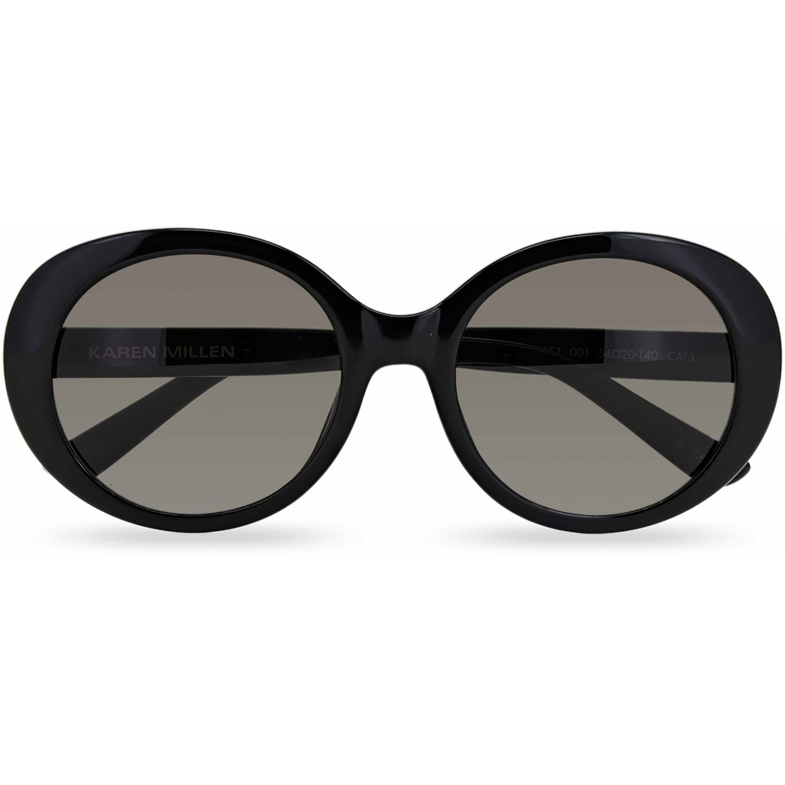 Karen Millen Womens KM5051 Female Sunglasses Ladies 001BLK - Black - One Size