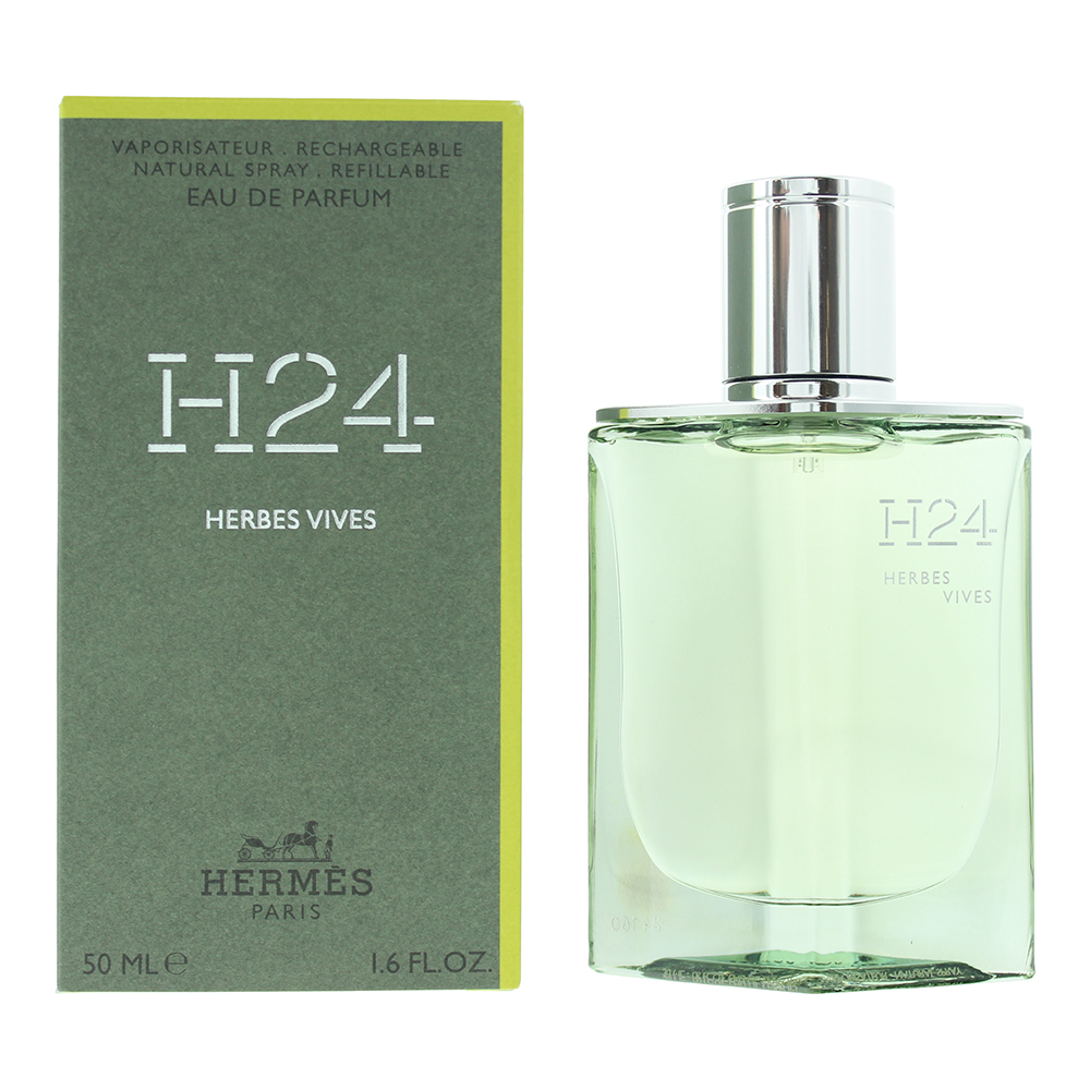 Hermes Mens H24 Herbes Vives Rechargeable Eau de Parfum 50ml - One Size