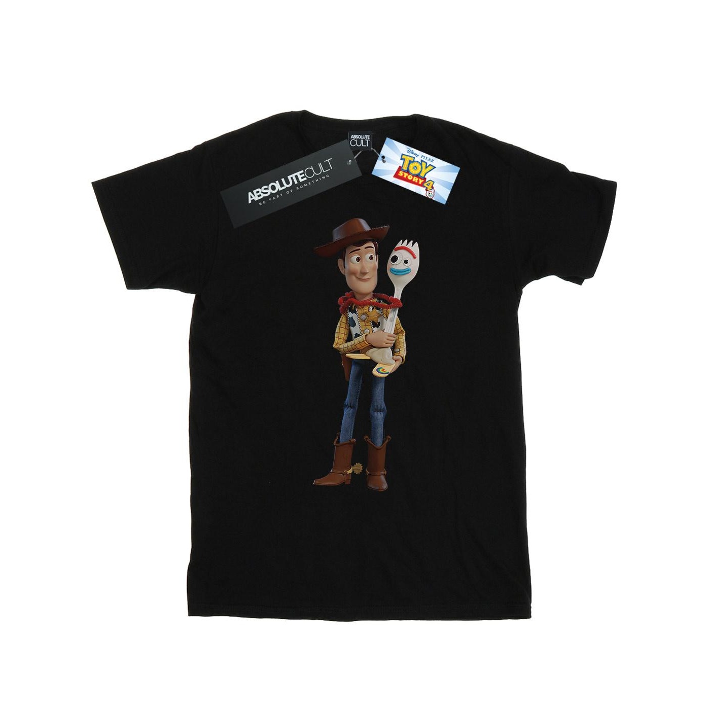 Disney - "Toy Story 4 Woody And Forky" T-Shirt für Jungen (Schwarz)
