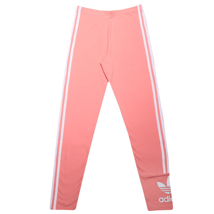 Girl's adidas Originals Junior Lock Up Tights in Pink white