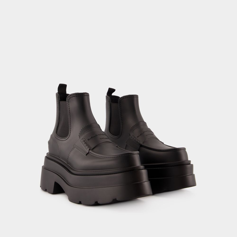 Thumbnail - Carter Platform Rain Stiefeletten - Alexander Wang - Gummi - Schwarz