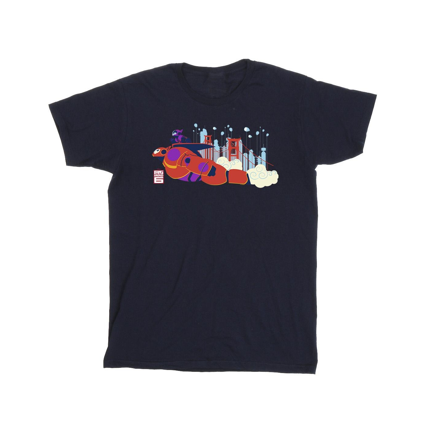 Disney - "Big Hero 6" T-Shirt für Jungen (Marineblau)