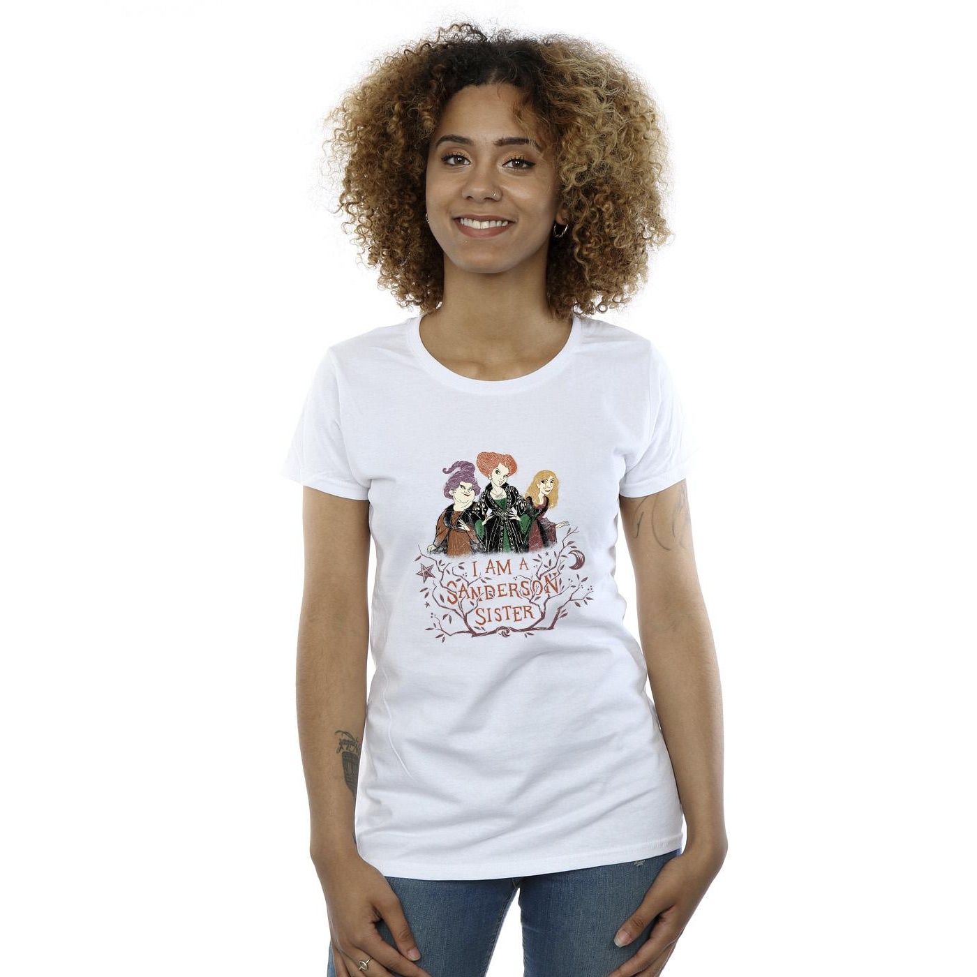 Disney Womens/Ladies Hocus Pocus Sanderson Sister Cotton T-Shirt (White) dam – bild 2