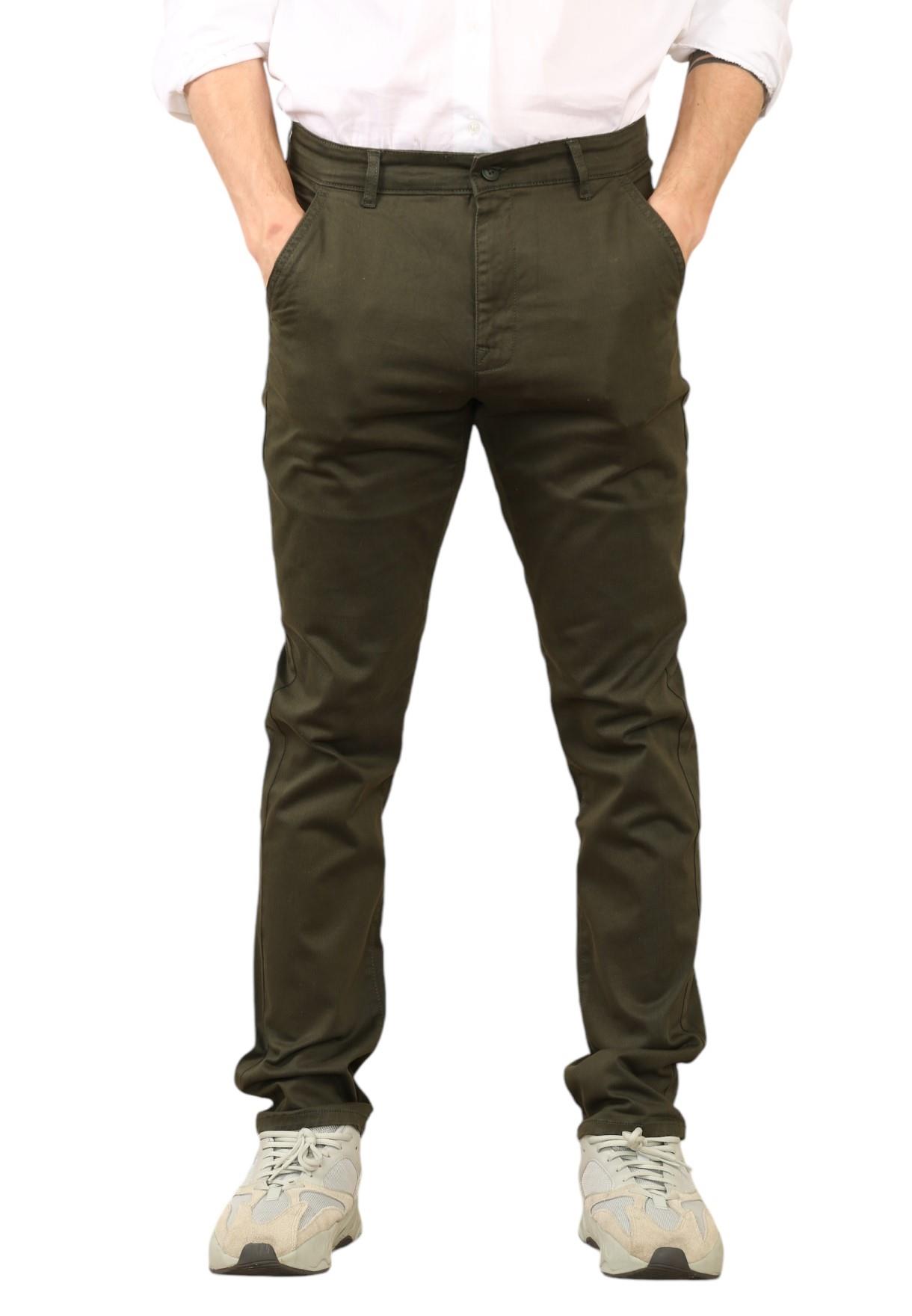 Thumbnail - MYT Herren Slim Fit Chinos in Olive