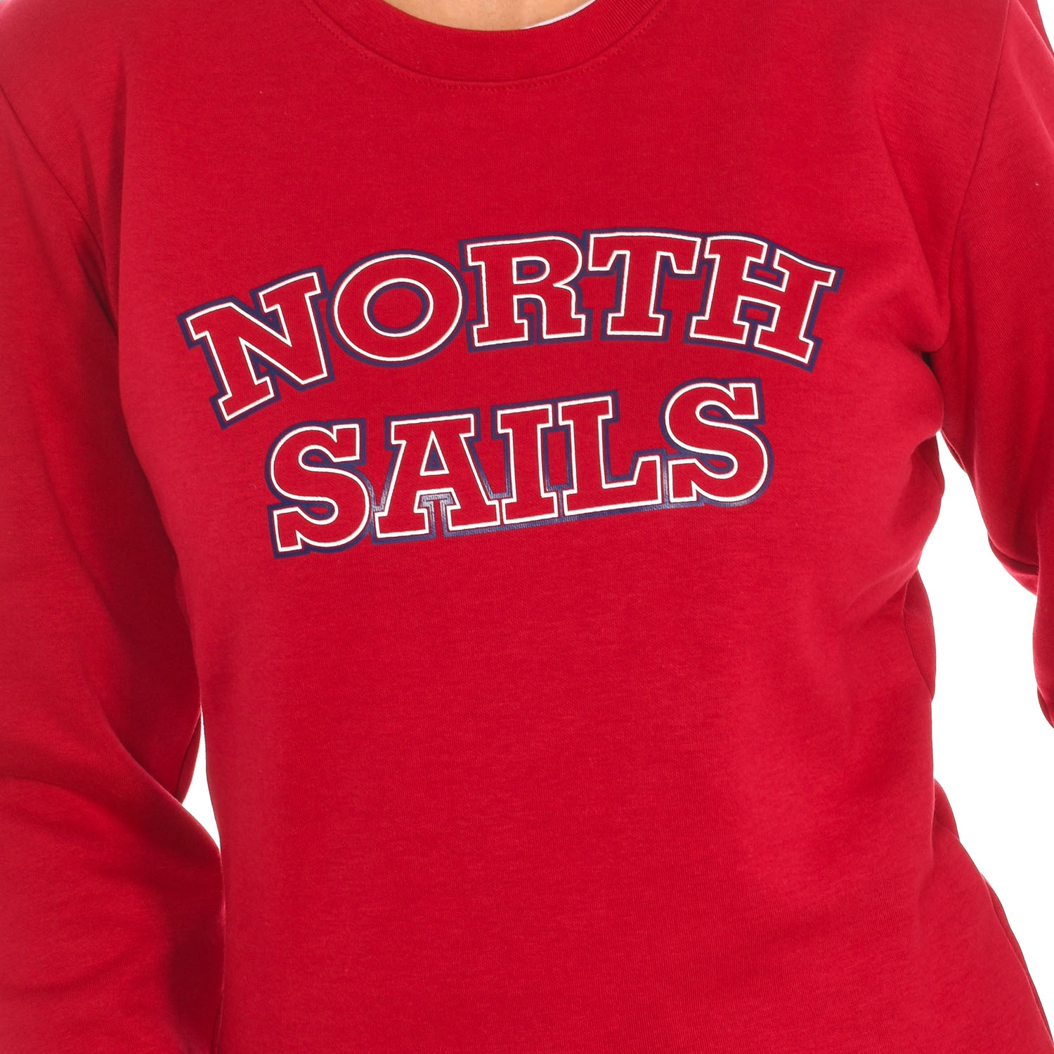 Långärmad sweatshirt med rund halsringning för kvinnor 9024210 2