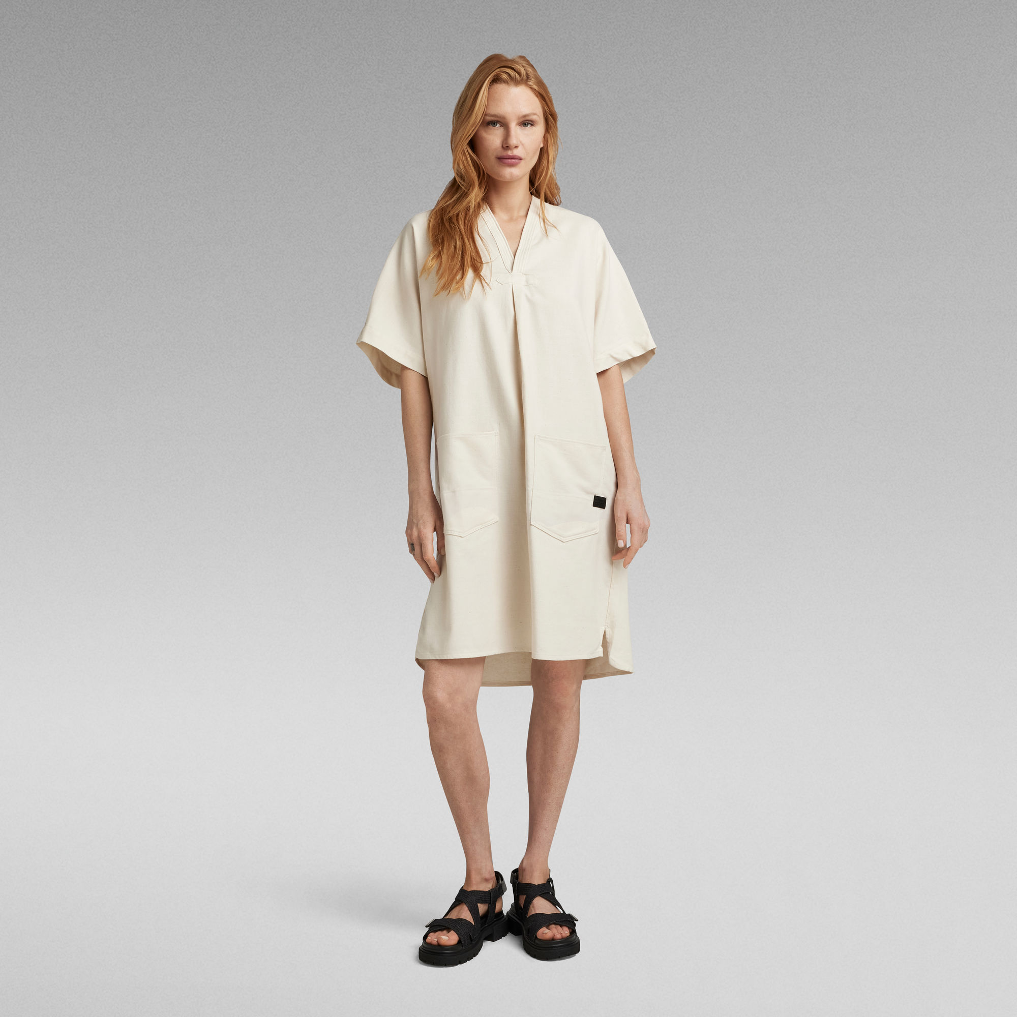 G Star Raw Womens G-Star RAW Comfy Tunic Dress - White Cotton - Size Small