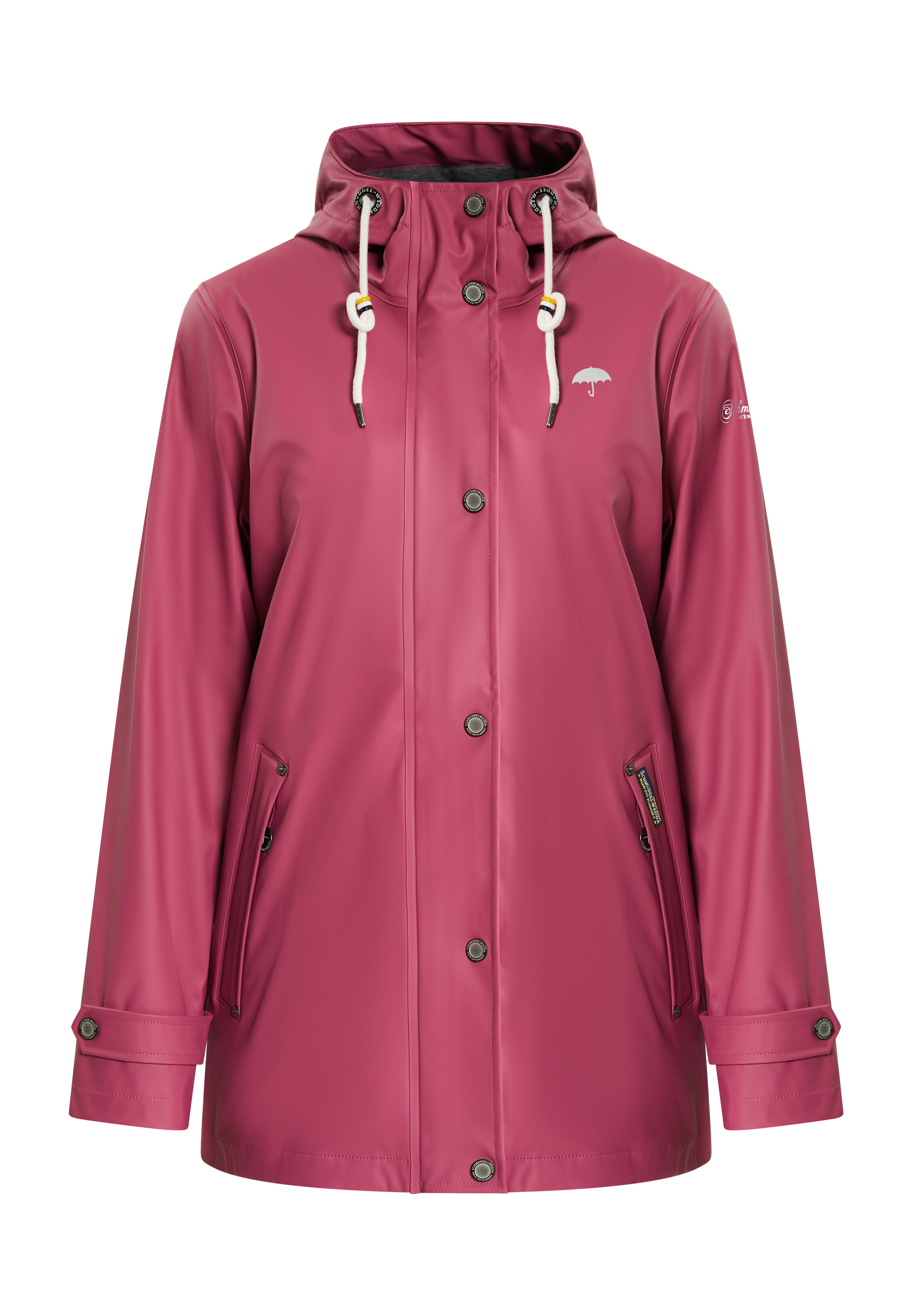 Schmuddelwedda Regenjas incus Dames Framboos roze