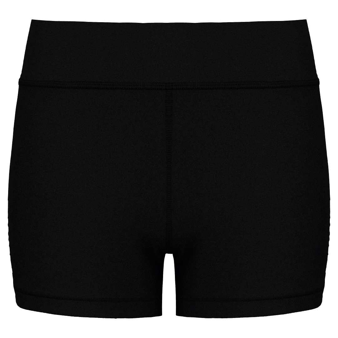 Thumbnail - Under Armour Heatgear Mid-Rise Womens Black Shorts