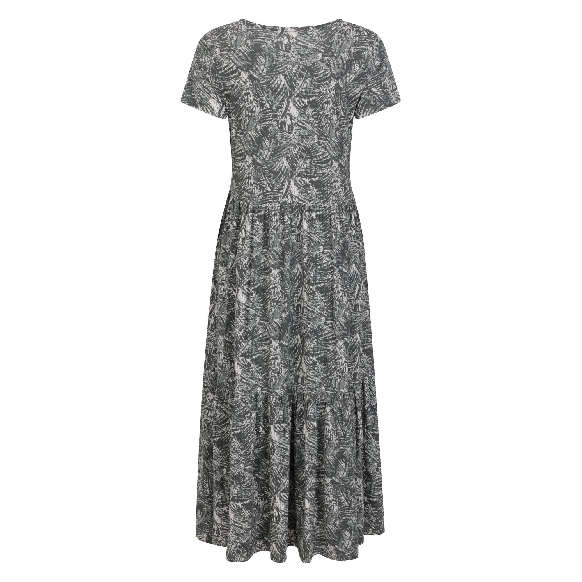 Mountain Warehou Dam/Dotter Sardinia Tiered Dress (Khaki Green) klänningar – bild 2